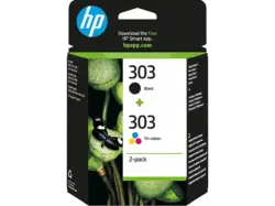 HP 303 Multipack, schwarz/farbig (3YM92AE); Tintenpatrone