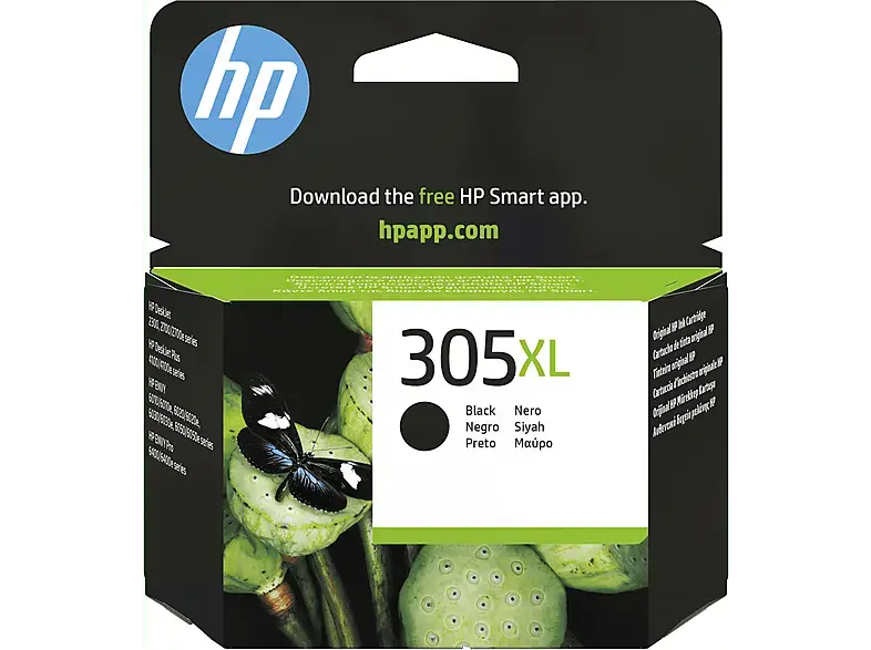 HP Nr. 305XL, schwarz (3YM62AE); Tinte auf Pigmentbasis