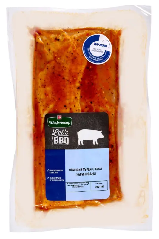 Мариновани свински гърди с кост
