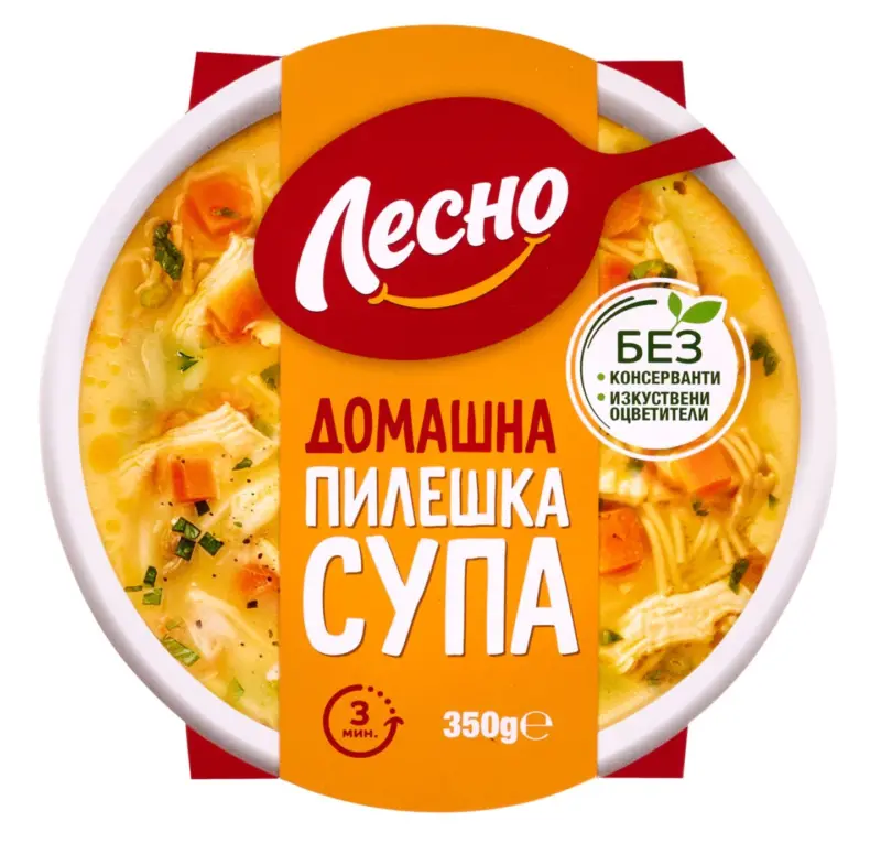 ЛЕСНО Пилешка супа