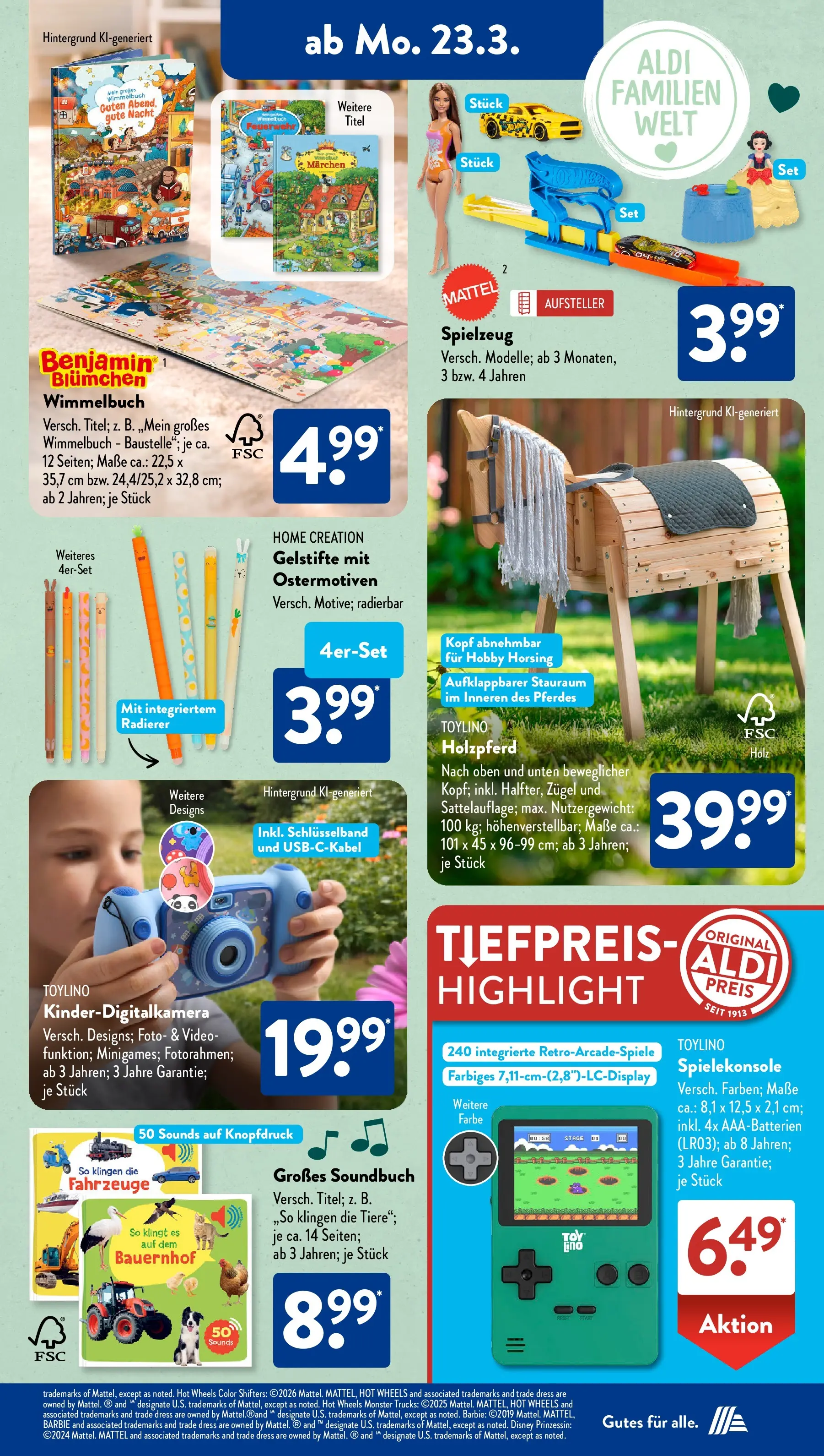 Aldi Süd - Aldi Süd: Wochenangebote (ab 22.03.2026) zum Blättern | Seite: 20 | Produkte: Monster, Home creation, Video