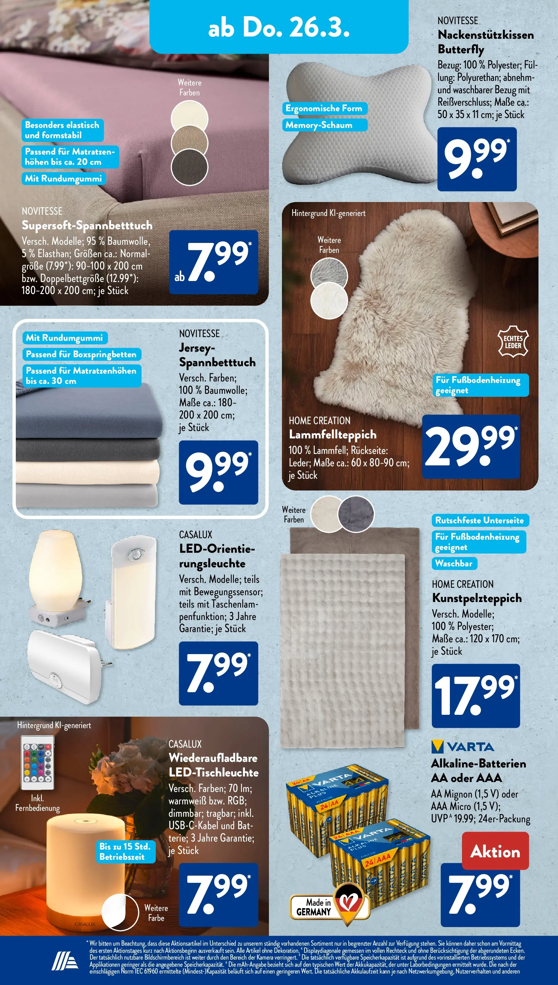 Aldi Süd - Aldi Süd: Wochenangebote (ab 22.03.2026) zum Blättern | Seite: 25 | Produkte: Kamera, Home creation