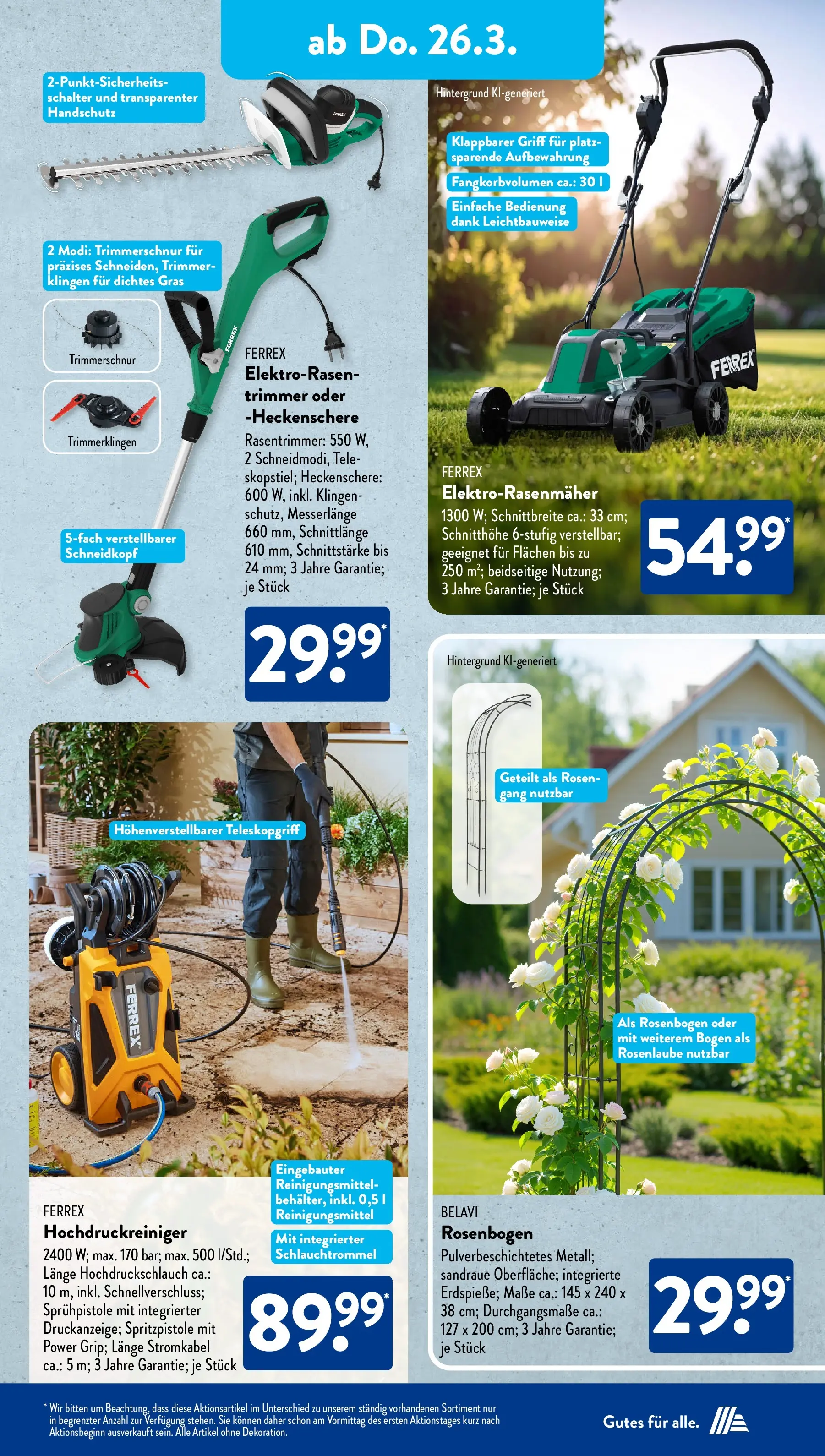 Aldi Süd - Aldi Süd: Wochenangebote (ab 22.03.2026) zum Blättern | Seite: 28 | Produkte: Belavi, Hochdruckreiniger