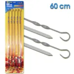 Mix Markt Grillspiesse Set, 60 cm, 10 mm breit, Edelstahl 1,5 mm (10 teilig) - bis 21.03.2026