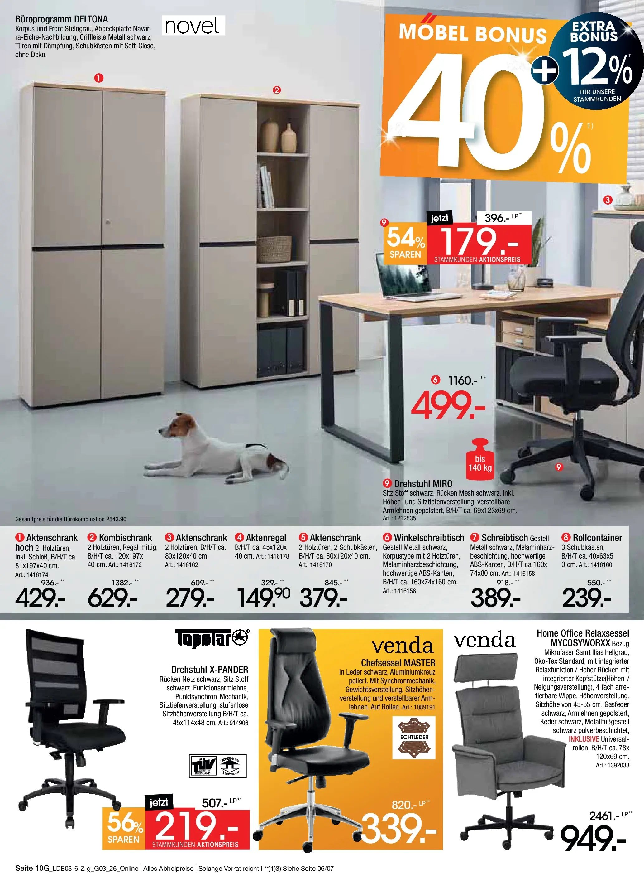 Zurbrüggen Bonus Sonder-Tage Unna (ab 15.03.2026) zum Blättern | Seite: 24 | Produkte: Relaxsessel, Regal, Rollcontainer, Aktenregal