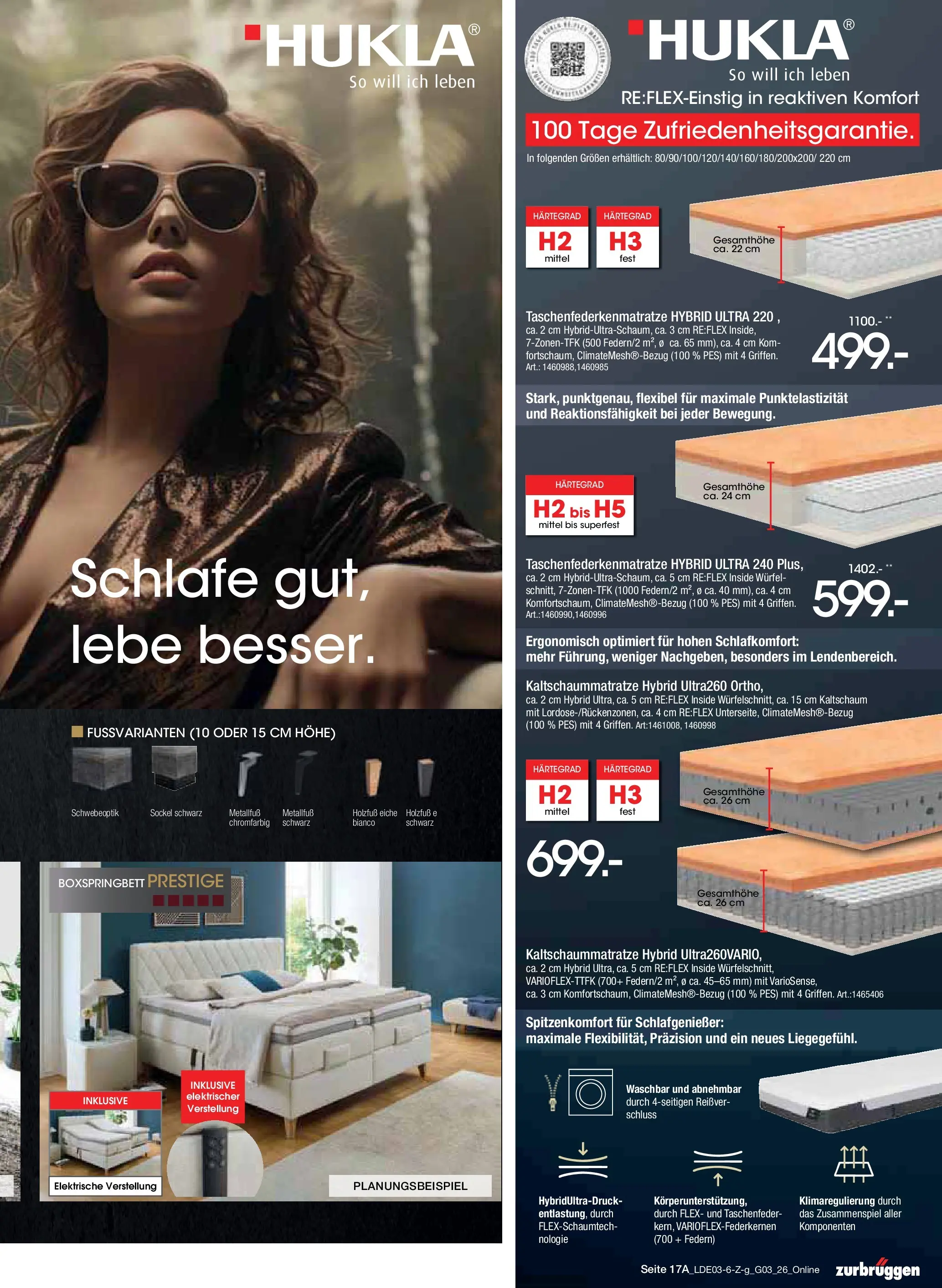 Zurbrüggen Bonus Sonder-Tage Unna (ab 15.03.2026) zum Blättern | Seite: 33 | Produkte: Boxspringbett