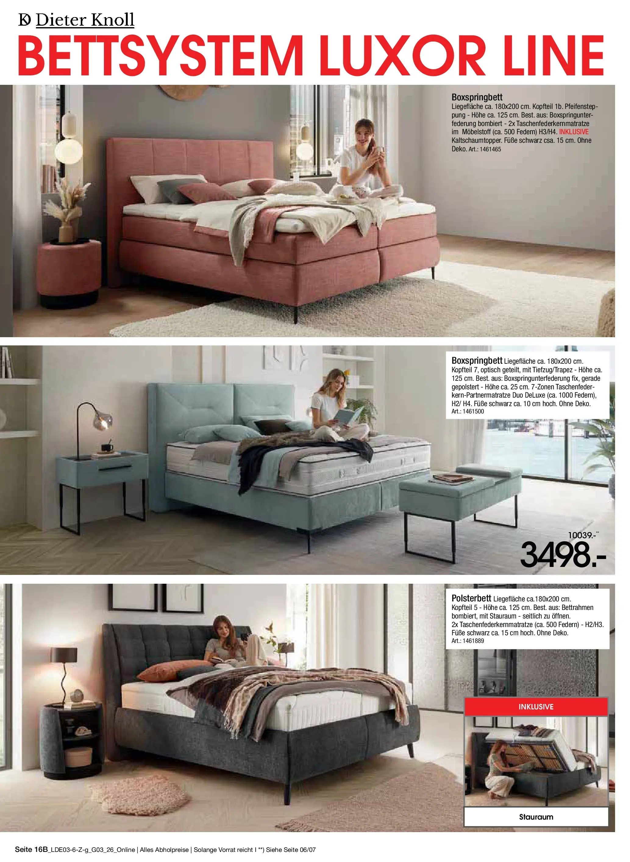 Zurbrüggen Bonus Sonder-Tage Unna (ab 15.03.2026) zum Blättern | Seite: 34 | Produkte: Boxspringbett, Polsterbett