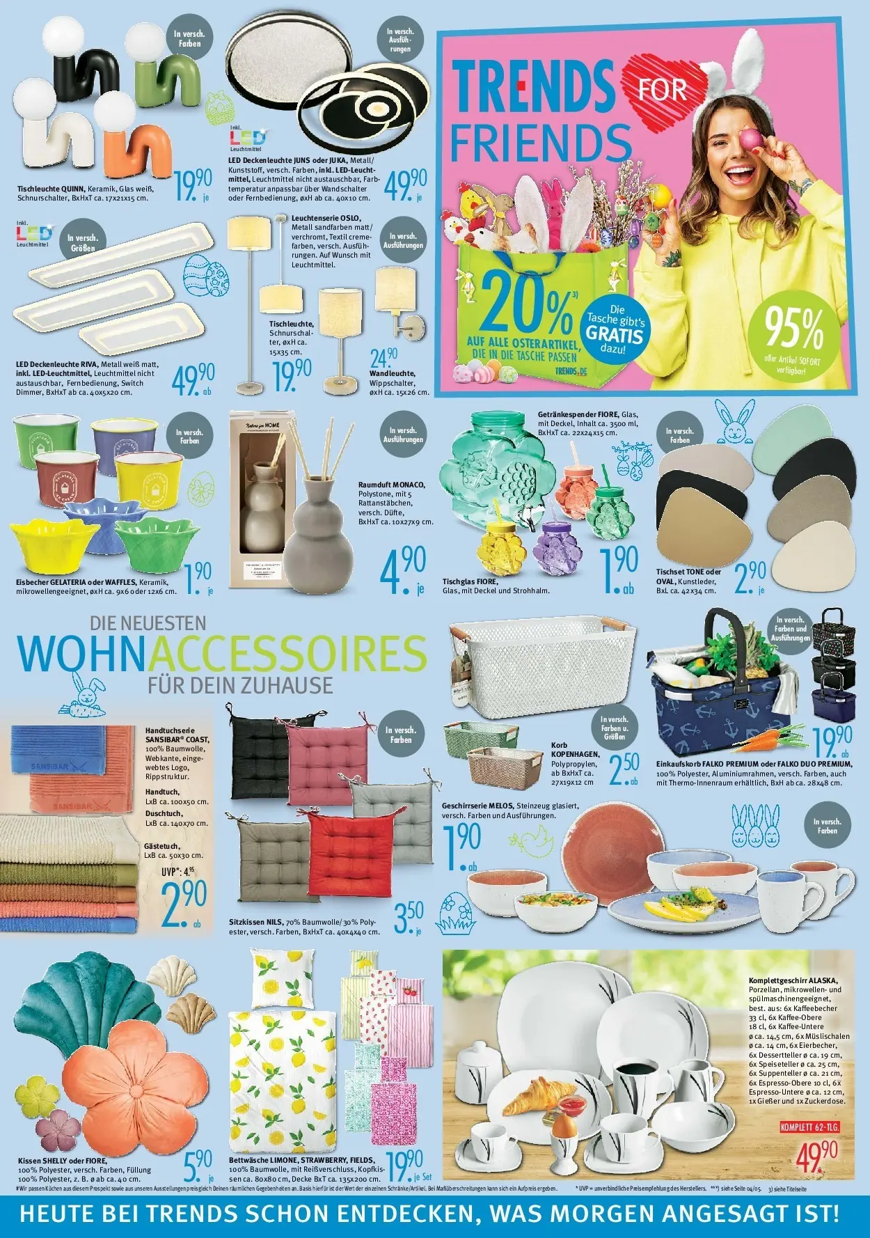 Trends - Ostermann Trends: Neue Möbel wirken Wunder. (ab 27.03.2026) zum Blättern | Seite: 6 | Produkte: Kissen, Decke, Bettwäsche, Korb