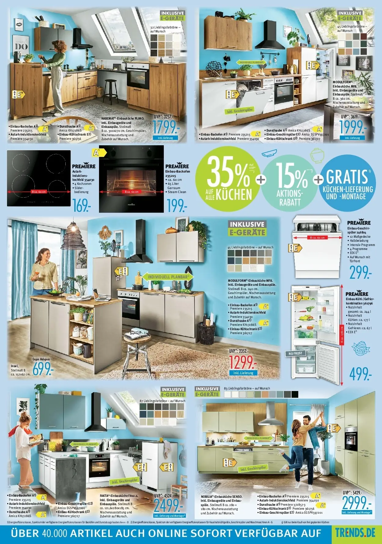 Trends - Ostermann Trends: Neue Möbel wirken Wunder. (ab 27.03.2026) zum Blättern | Seite: 7 | Produkte: Geschirrspüler, Einbauküche, Kochfeld, Kuchen