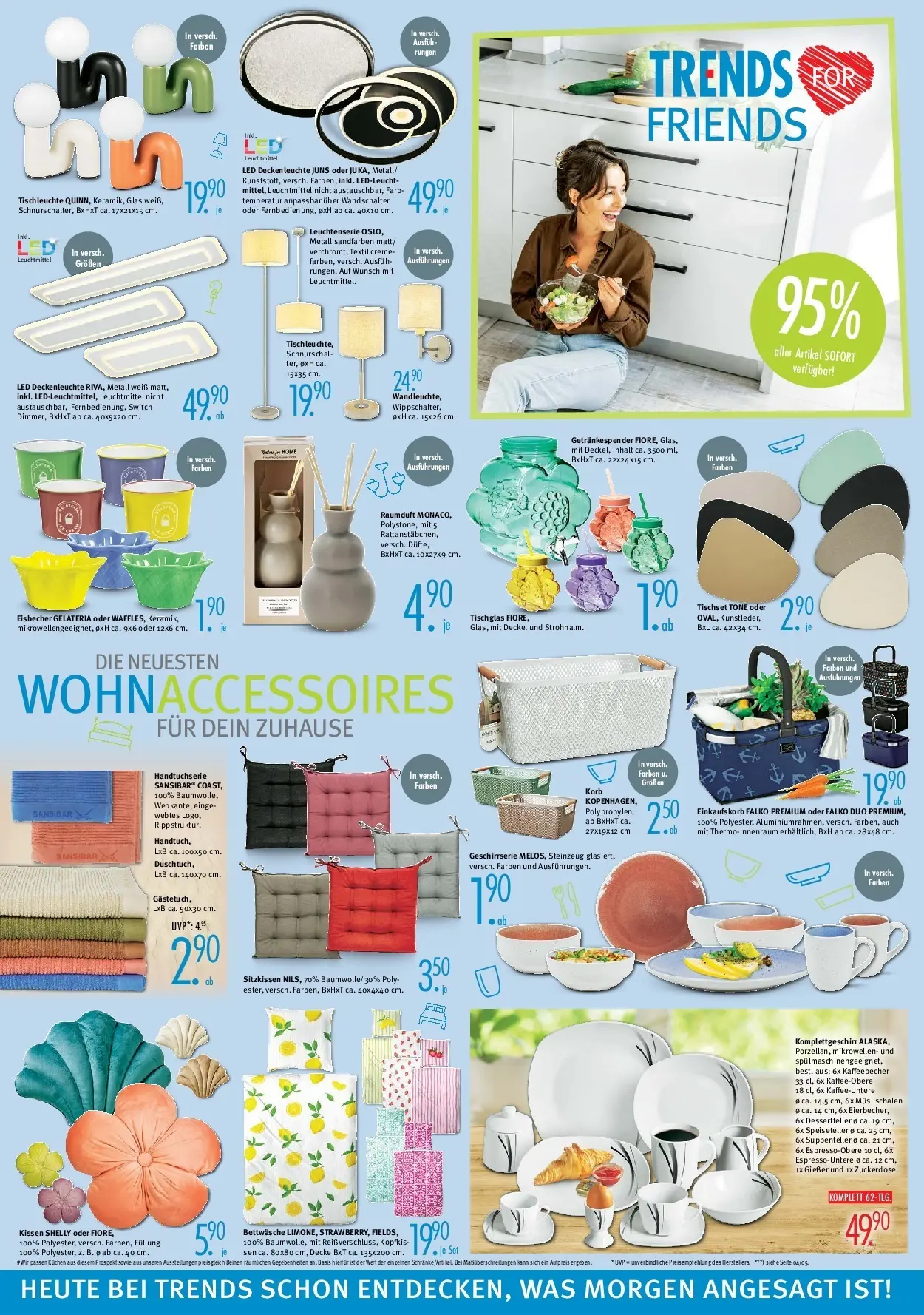 Trends - Ostermann Trends: Neue Möbel wirken Wunder. (ab 21.03.2026) zum Blättern | Seite: 6 | Produkte: Decke, Bettwäsche, Korb, Kuchen