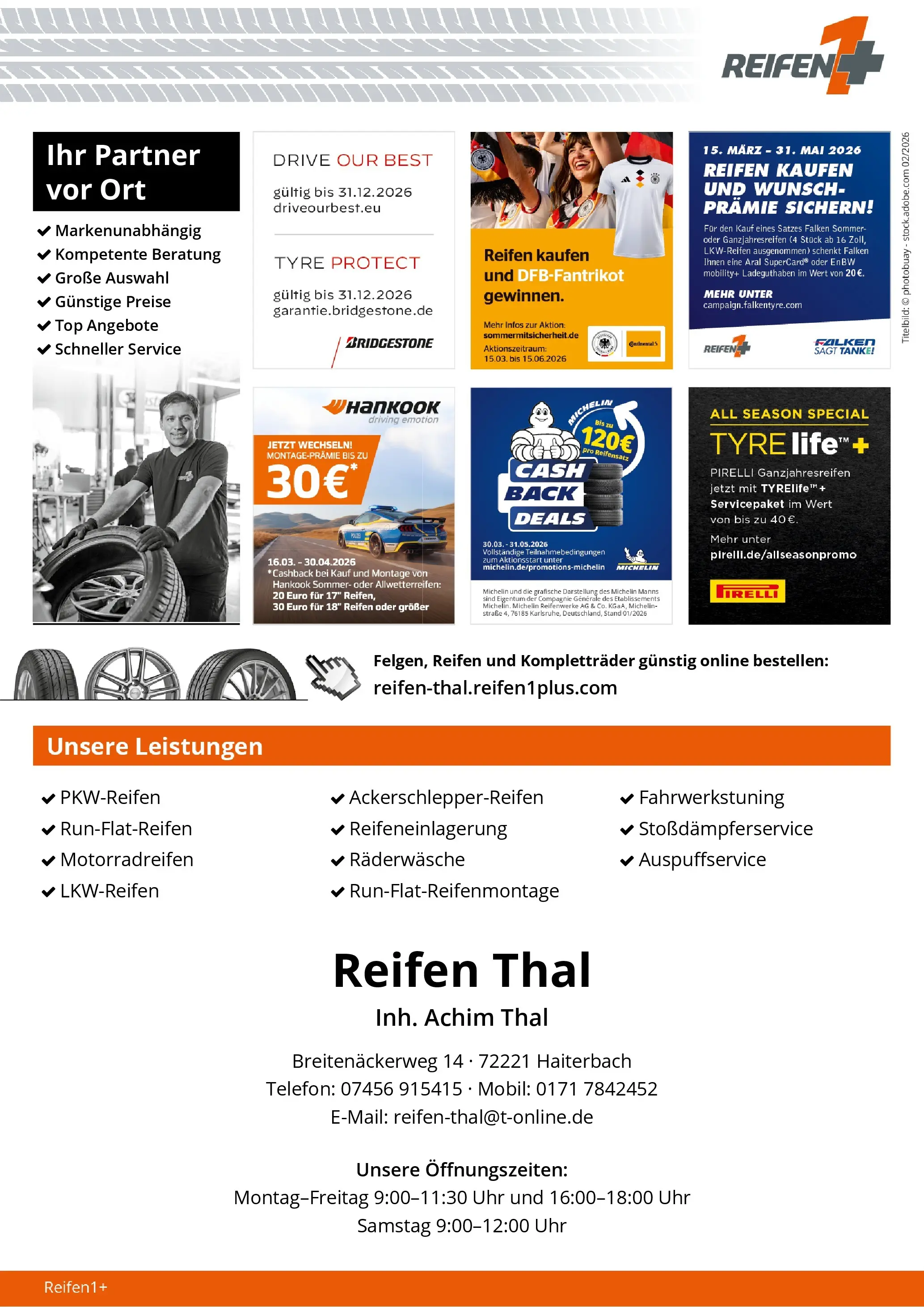 Angebote - Reifen1+: Saisonbeginn mit Top-Angeboten (ab 22.03.2026) zum Blättern | Seite: 4 | Produkte: Top, Telefon, Uhr