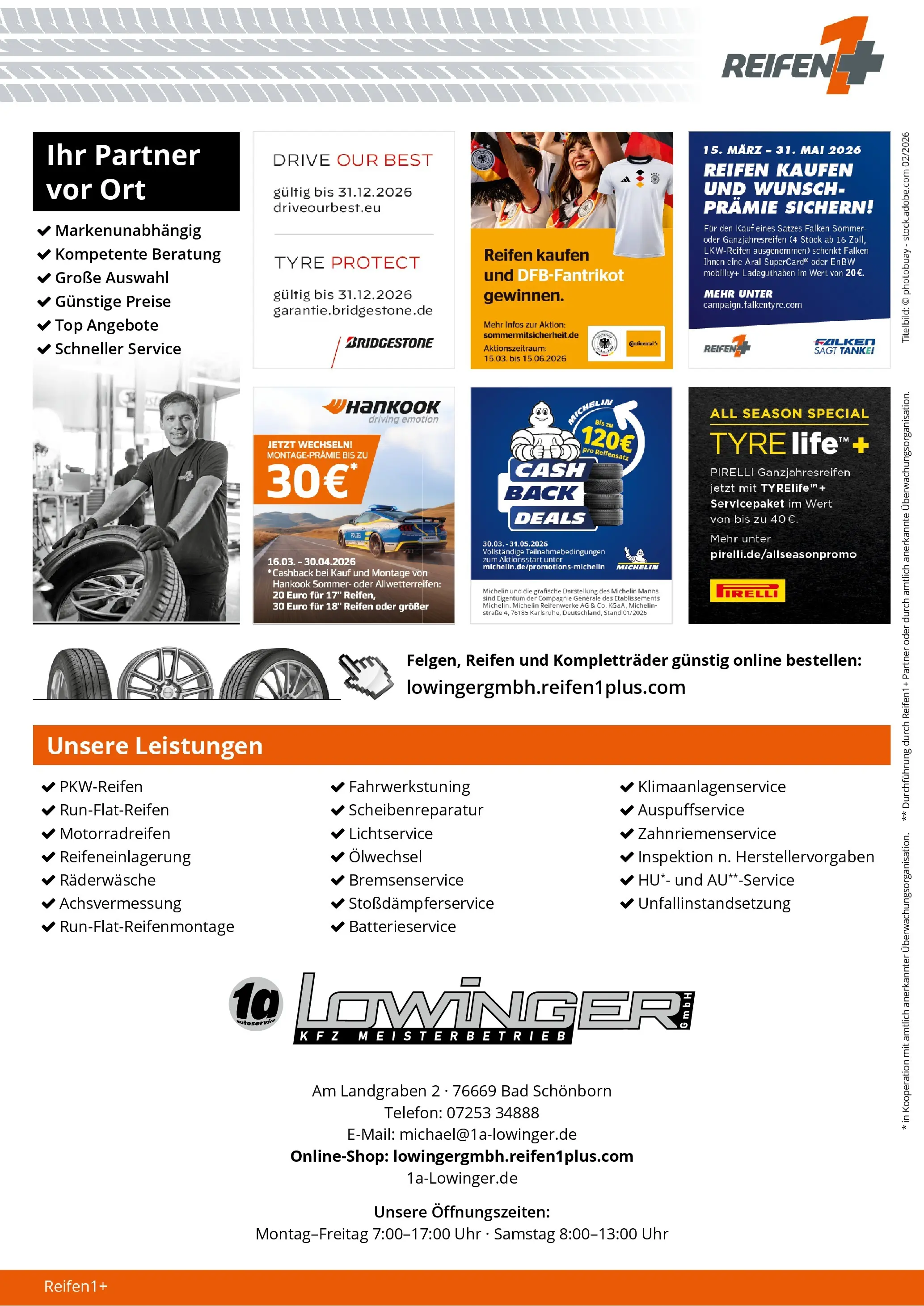 Angebote - Reifen1+: Saisonbeginn mit Top-Angeboten (ab 22.03.2026) zum Blättern | Seite: 4 | Produkte: Top, Bad, Telefon, Uhr