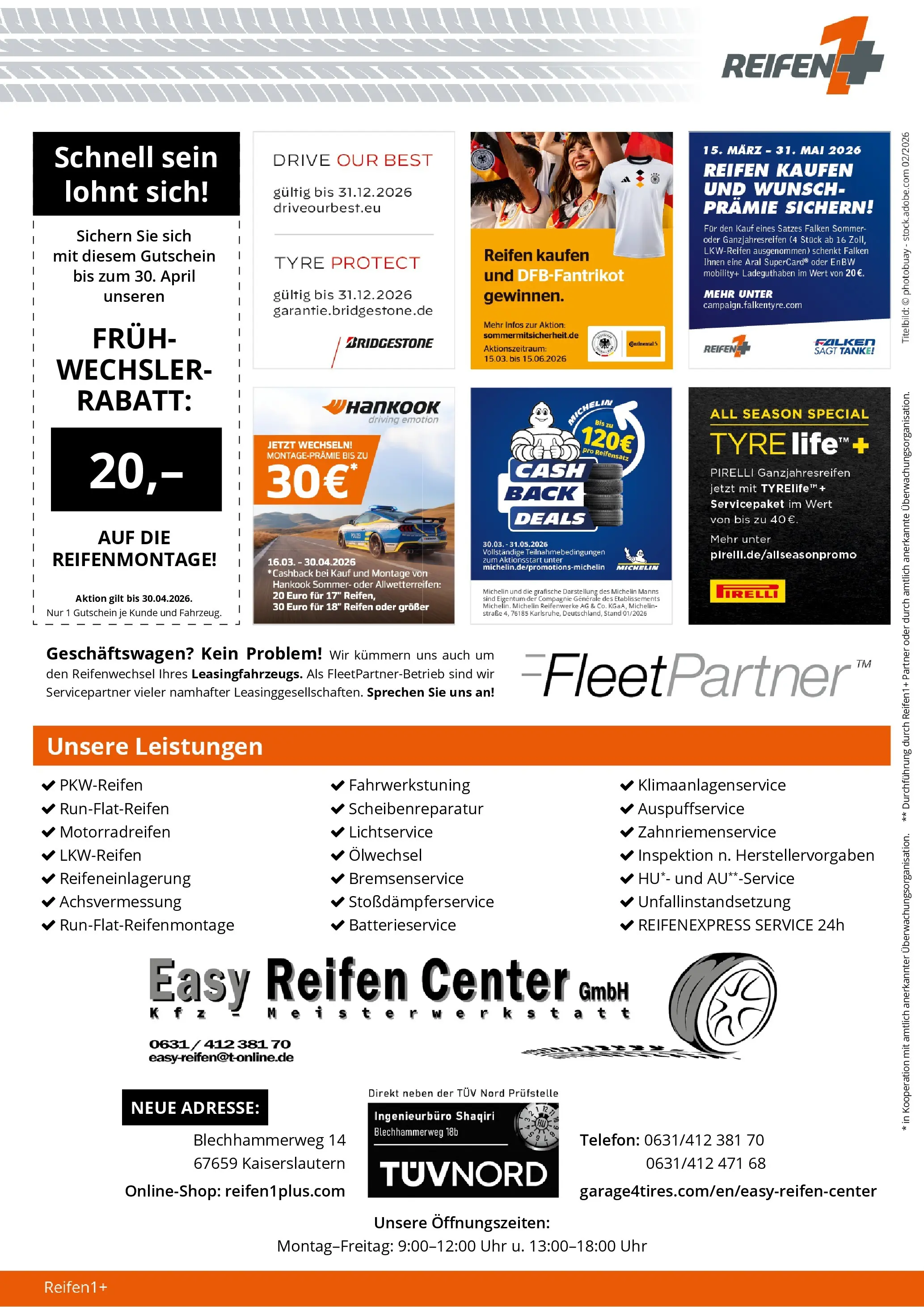 Angebote - Reifen1+: Saisonbeginn mit Top-Angeboten (ab 22.03.2026) zum Blättern | Seite: 4 | Produkte: Telefon, Uhr