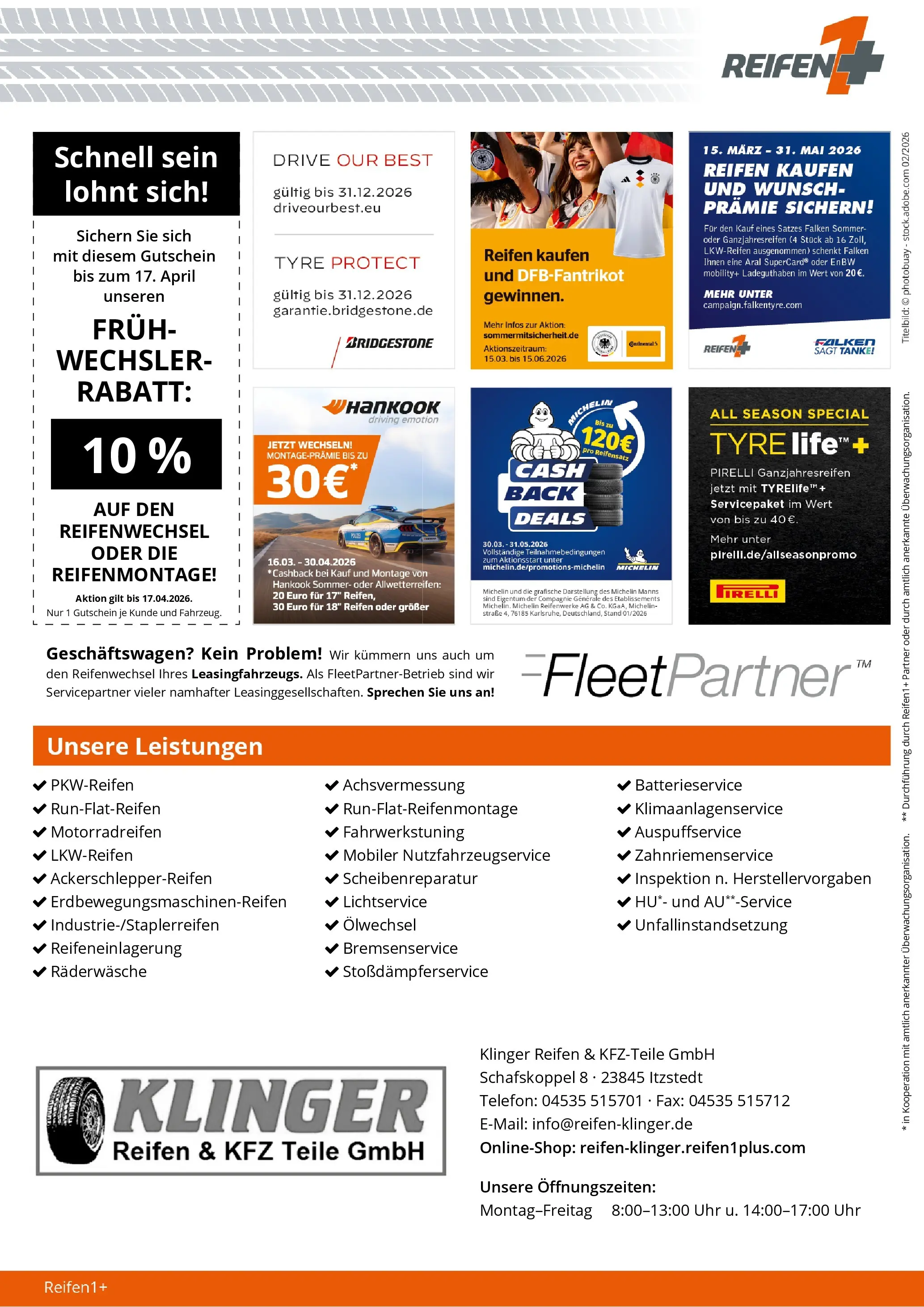 Angebote - Reifen1+: Saisonbeginn mit Top-Angeboten (ab 22.03.2026) zum Blättern | Seite: 4 | Produkte: Telefon, Uhr