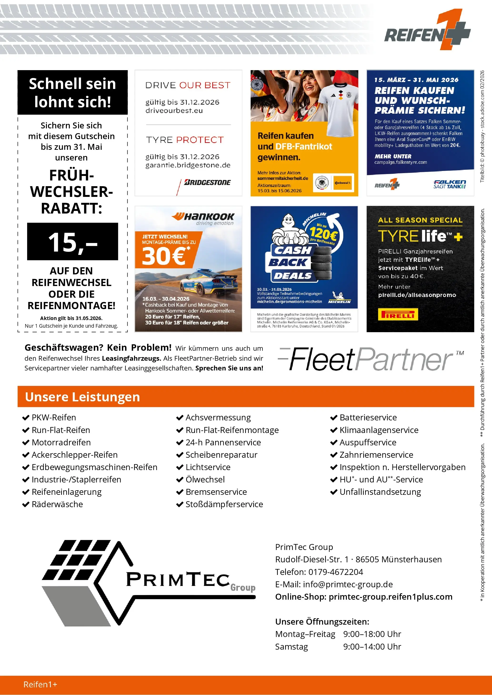 Angebote - Reifen1+: Saisonbeginn mit Top-Angeboten (ab 22.03.2026) zum Blättern | Seite: 4 | Produkte: Telefon, Uhr