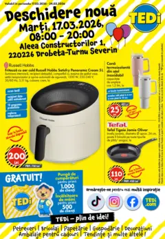 Ofertele TEDi valabile de la 17.03.2026
