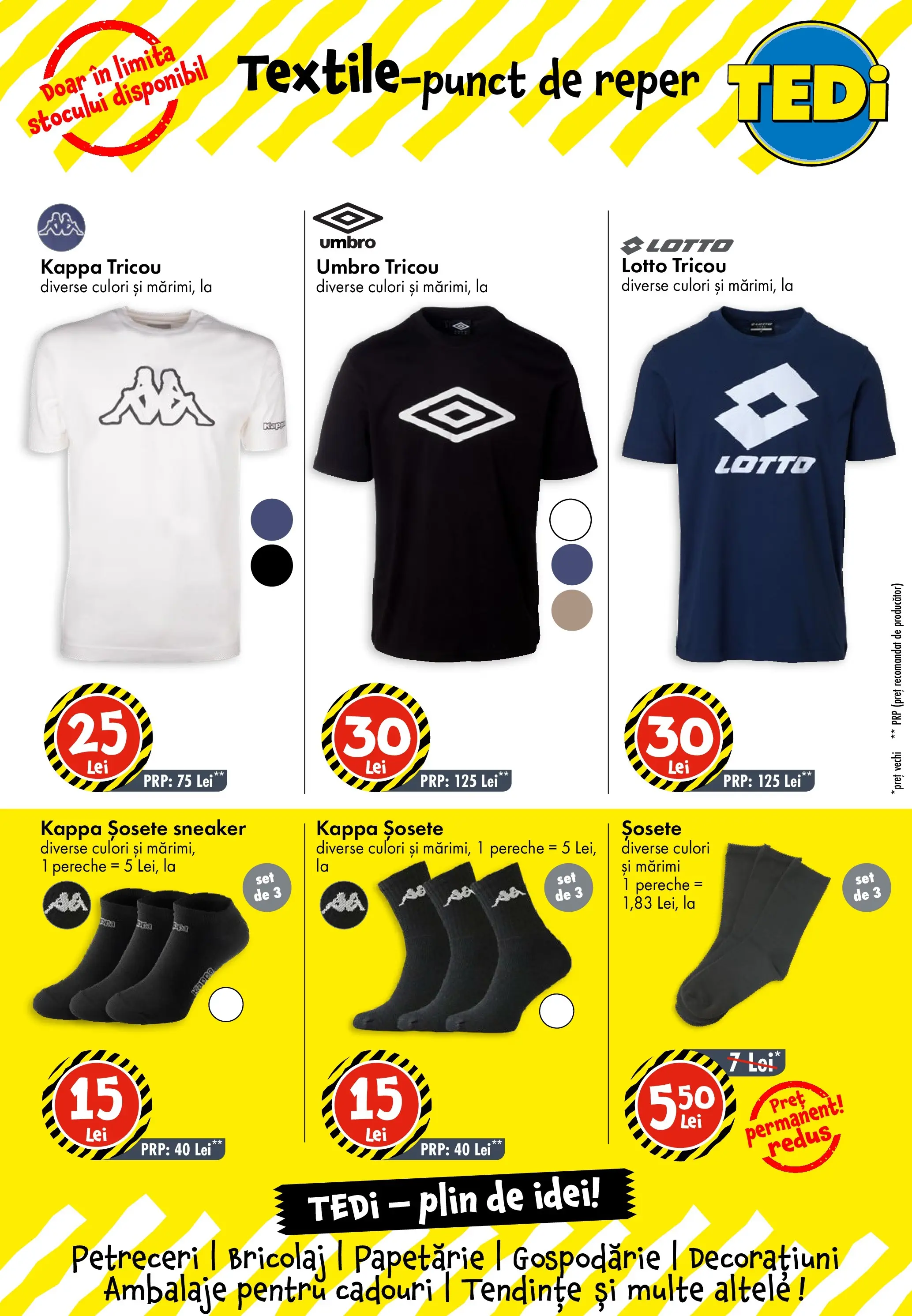 TEDi Catalog Drobeta-Turnu Severin - Oferta 17.03.2026 - 24.03.2026 | Pagină: 2 | Produse: Tricou, Șosete