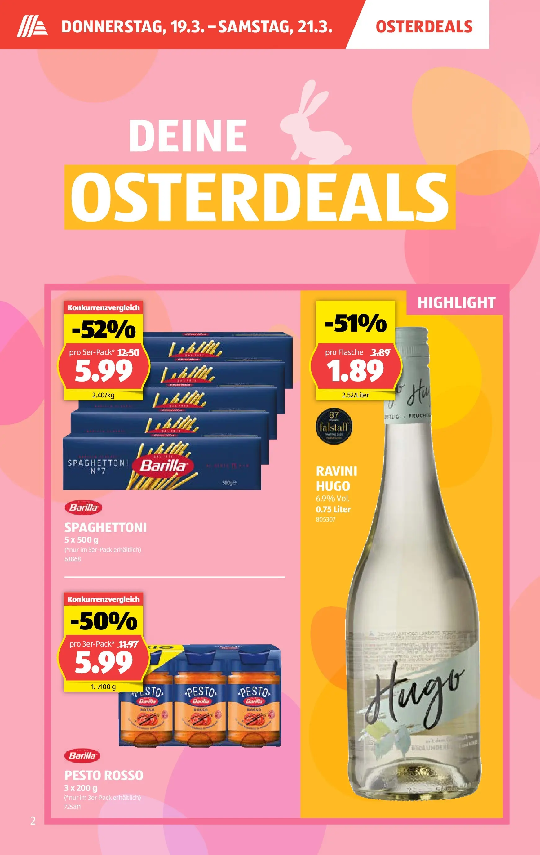 Aldi Aktionen (18.03.2026 - 26.03.2026) - Prospekt | Seite: 2 | Produkte: Barilla