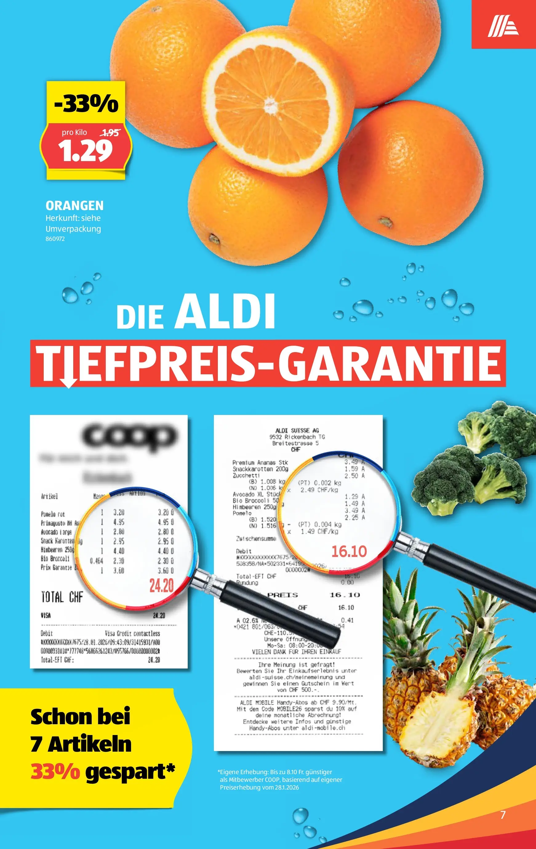 Aldi Aktionen (18.03.2026 - 26.03.2026) - Prospekt | Seite: 7 | Produkte: Avocado, Orangen, Ananas