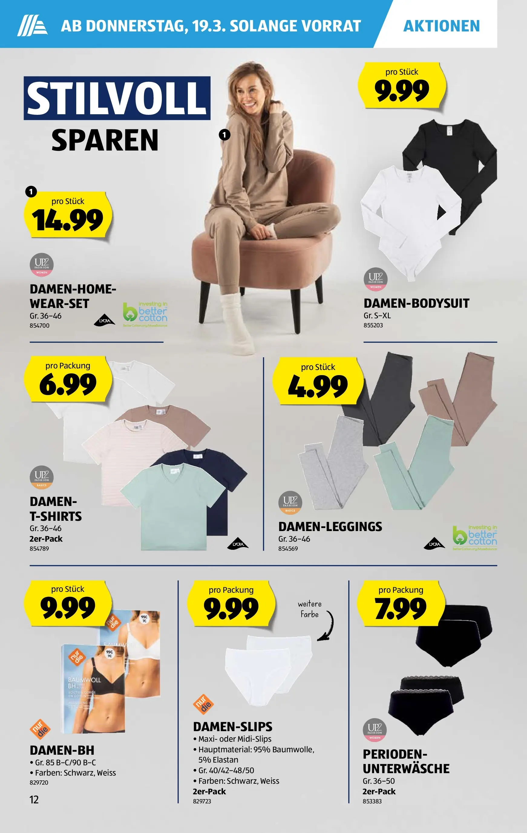 Aldi Aktionen (18.03.2026 - 26.03.2026) - Prospekt | Seite: 12 | Produkte: Unterwäsche