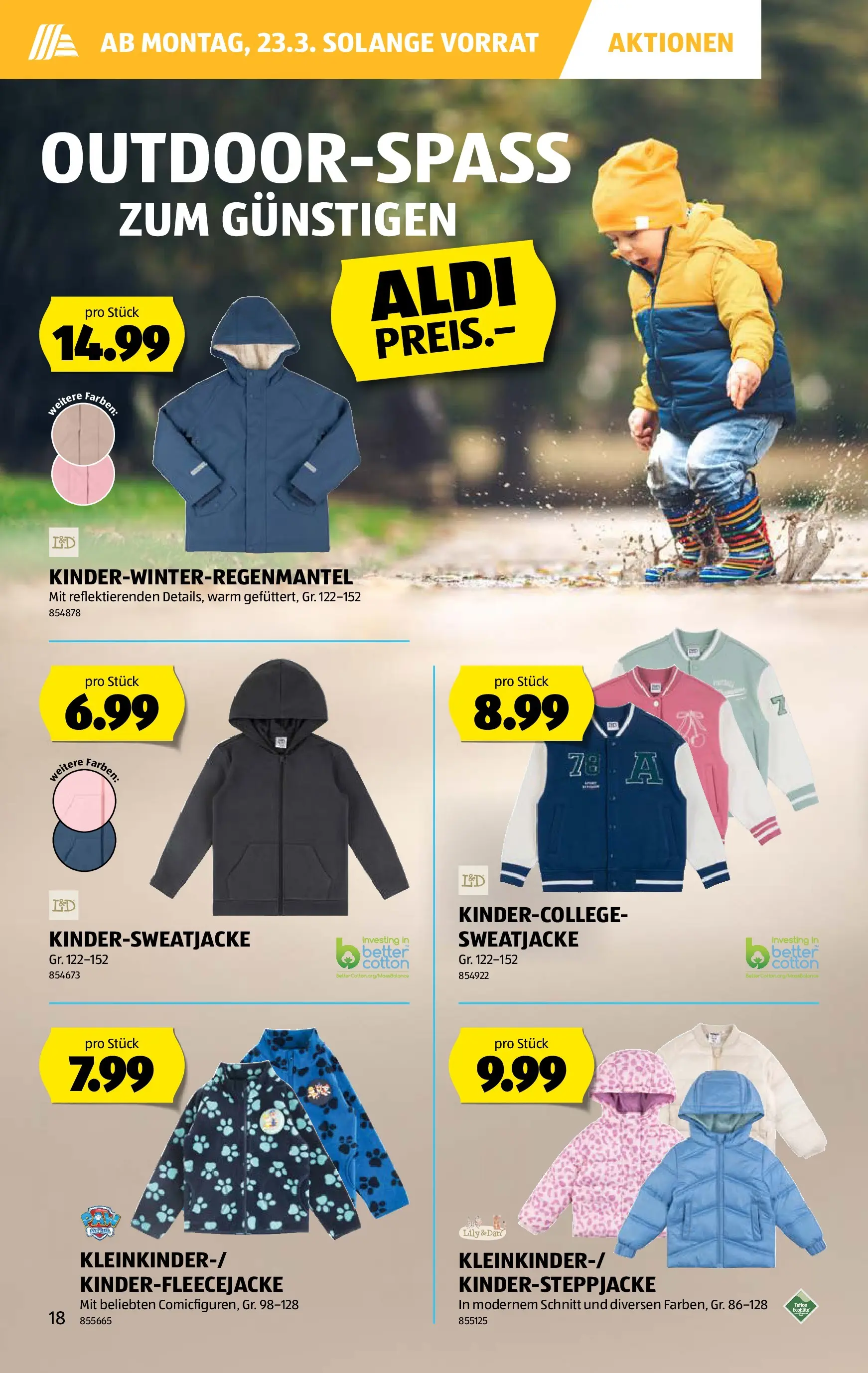 Aldi Aktionen (18.03.2026 - 26.03.2026) - Prospekt | Seite: 18 | Produkte: Sweatjacke