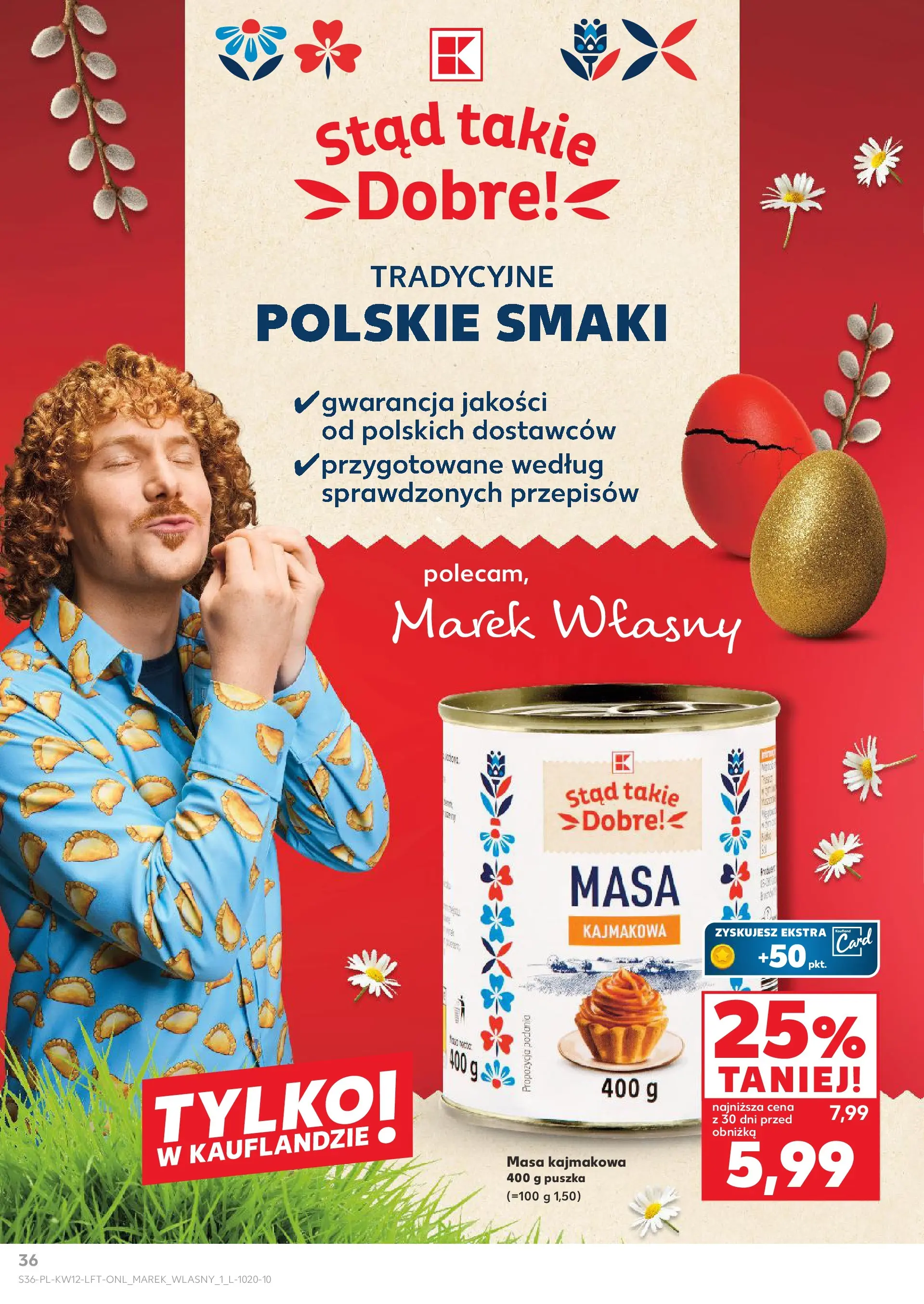 Kaufland gazetka od 19.03.2026 - od jutra PDF | Strona: 36 | Produkty: Masa kajmakowa