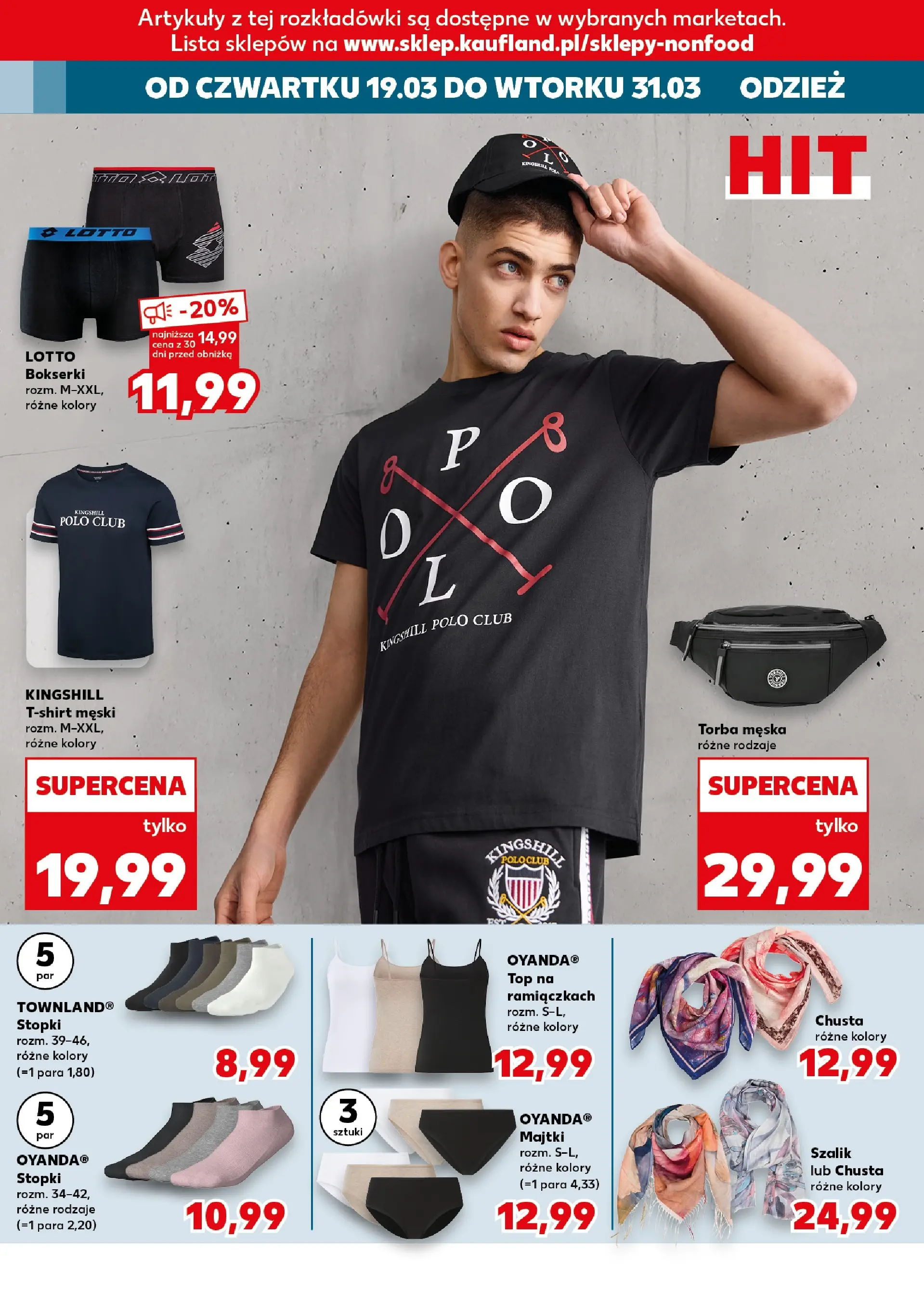 Kaufland gazetka - Złap Okazje od 19.03.2026 - od jutra PDF | Strona: 8 | Produkty: Top, Majtki, Szalik, Torba