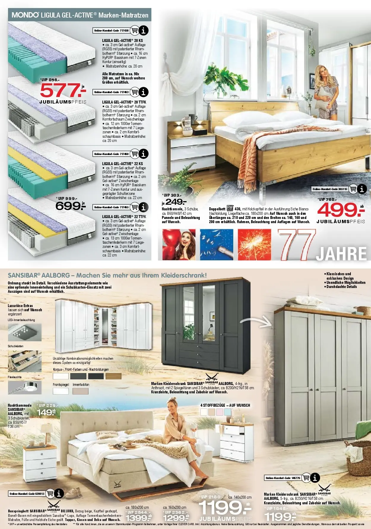 Ostermann - Möbel Ostermann: Neue Möbel wirken Wunder. (ab 20.03.2026) zum Blättern | Seite: 8 | Produkte: Kleiderschrank, Boxspringbett, Liege, Spiegel