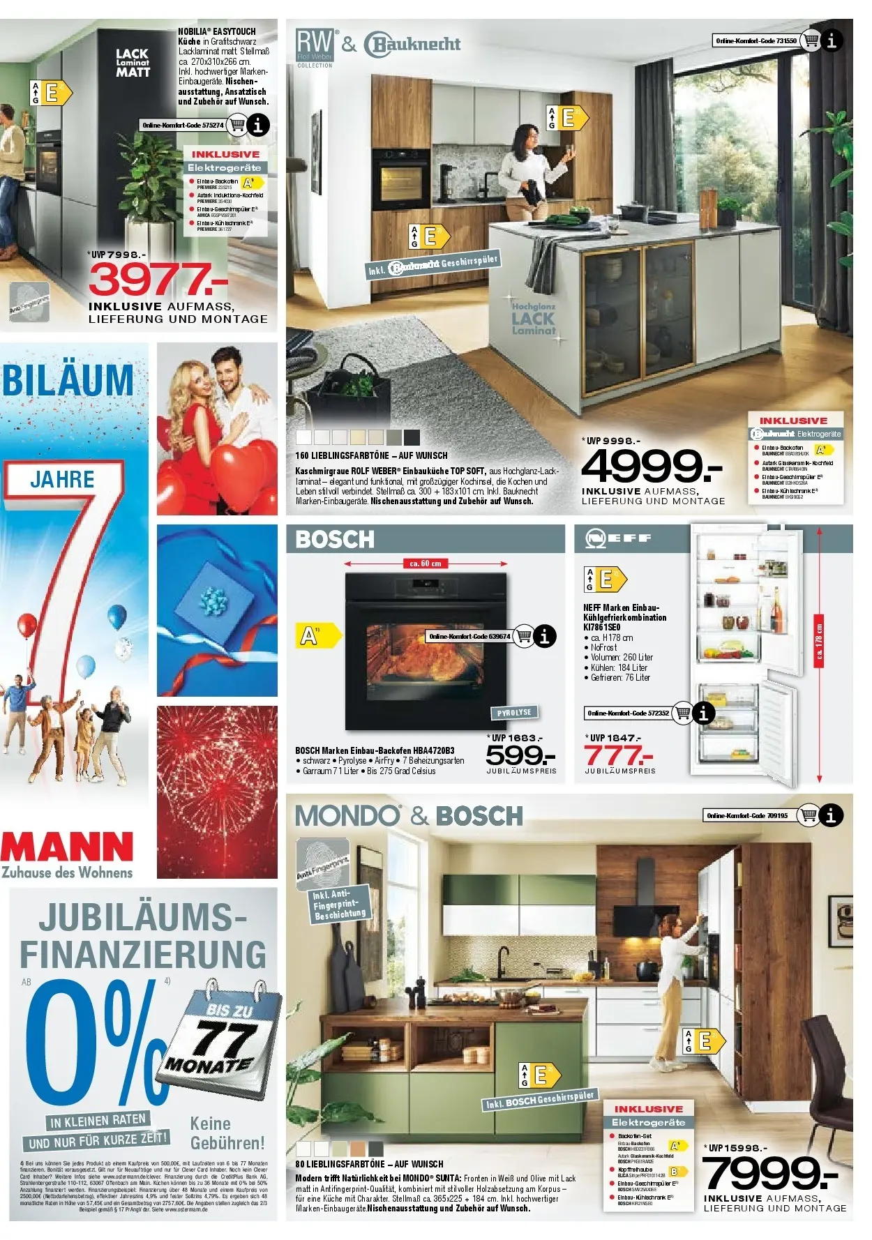 Ostermann - Möbel Ostermann: Neue Möbel wirken Wunder. (ab 20.03.2026) zum Blättern | Seite: 11 | Produkte: Bosch, Küche, Kochfeld, Backofen