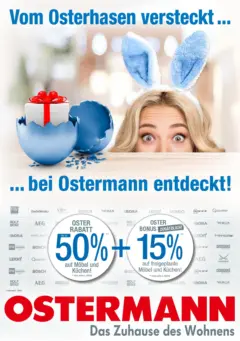 Ostermann - Möbel Ostermann: Neue Möbel wirken Wunder. ab 27.03.2026 gültig