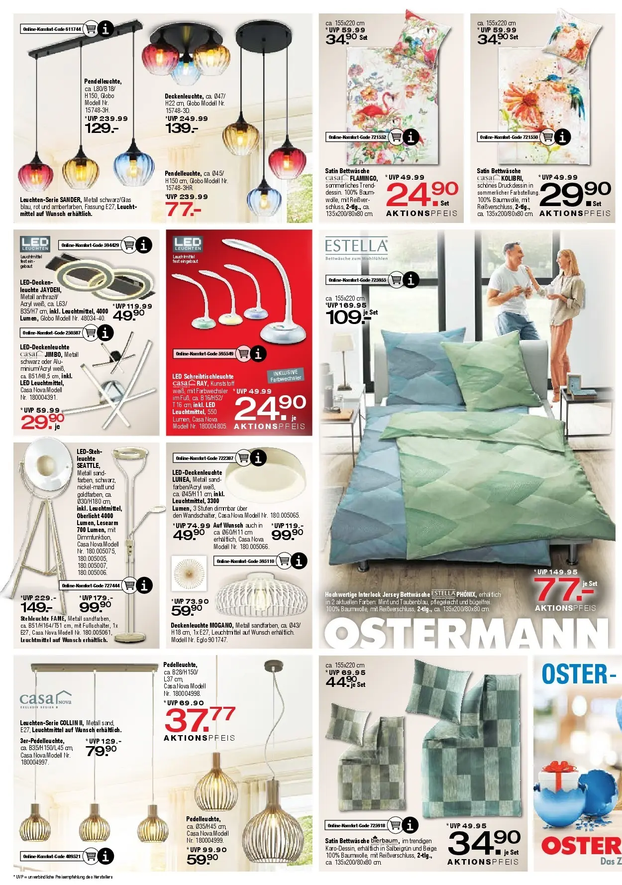 Ostermann - Möbel Ostermann: Neue Möbel wirken Wunder. (ab 27.03.2026) zum Blättern | Seite: 6 | Produkte: Bettwäsche