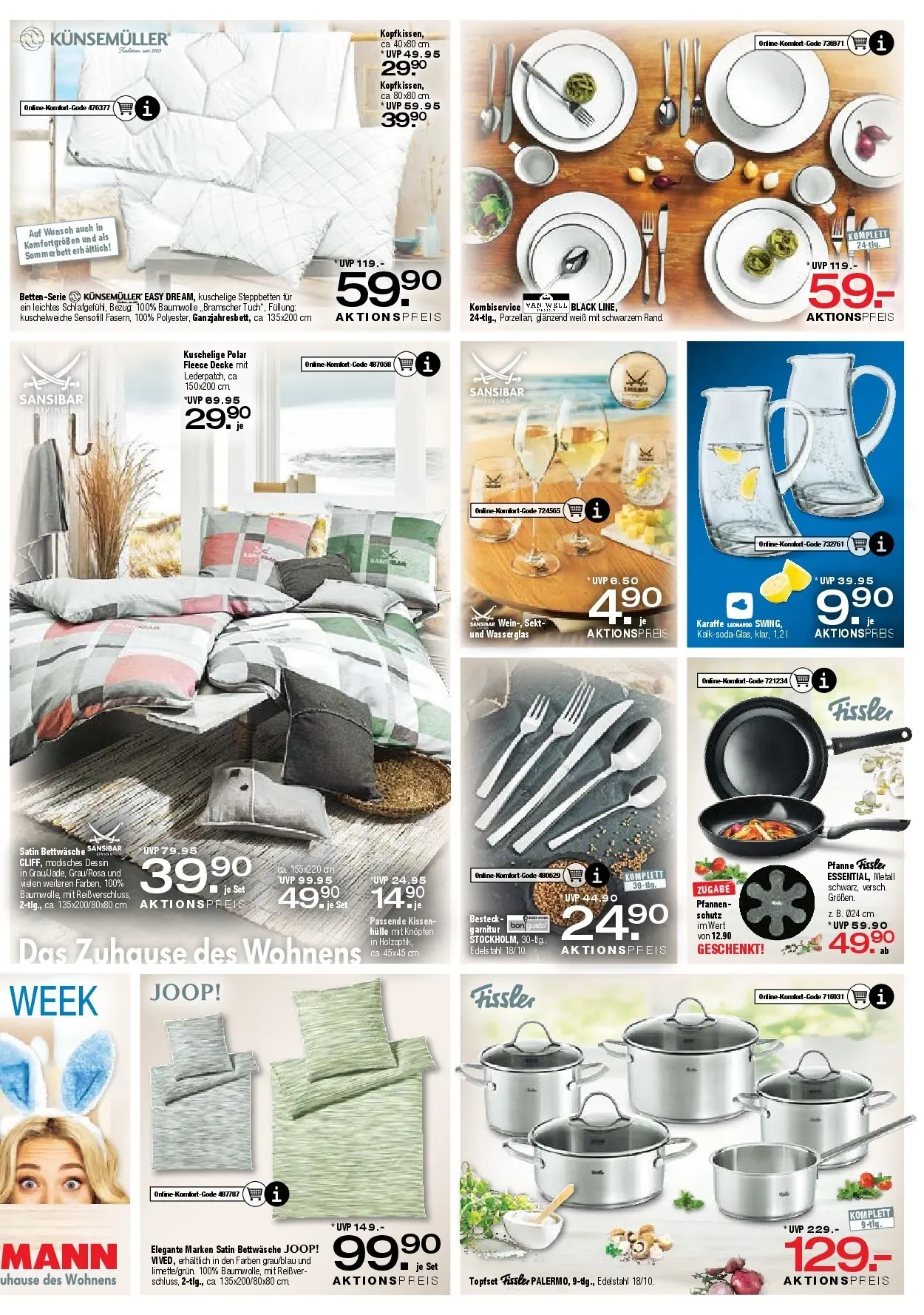 Ostermann - Möbel Ostermann: Neue Möbel wirken Wunder. (ab 27.03.2026) zum Blättern | Seite: 7 | Produkte: Hülle, Bett, Sekt, Wasser