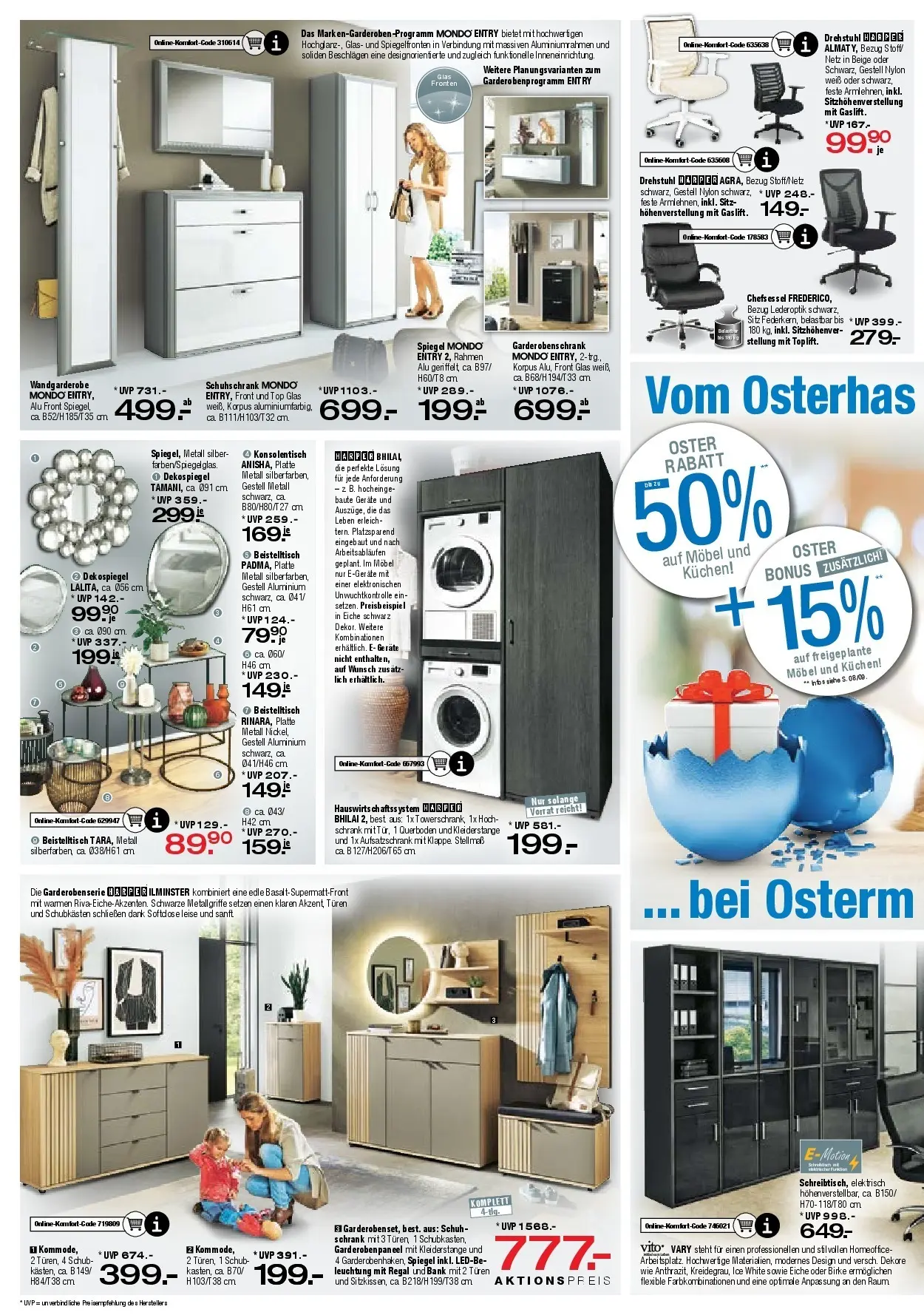 Ostermann - Möbel Ostermann: Neue Möbel wirken Wunder. (ab 27.03.2026) zum Blättern | Seite: 14 | Produkte: Top, Regal, Schrank, Spiegel