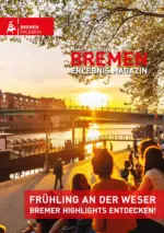 WFB Wirtschaftsf&ouml;rderung Bremen GmbH BREMEN ERLEBNIS MAGAZIN | M&Auml;RZ - JUNi 2026