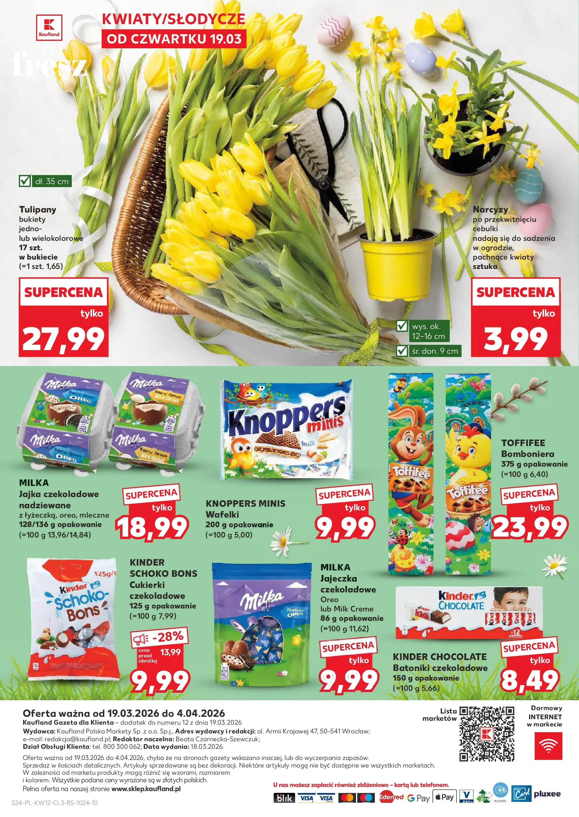 Kaufland gazetka - Wielkanoc od 19.03.2026 - od jutra PDF | Strona: 24 | Produkty: Toffifee, Milka, Jajka czekoladowe, Cukierki
