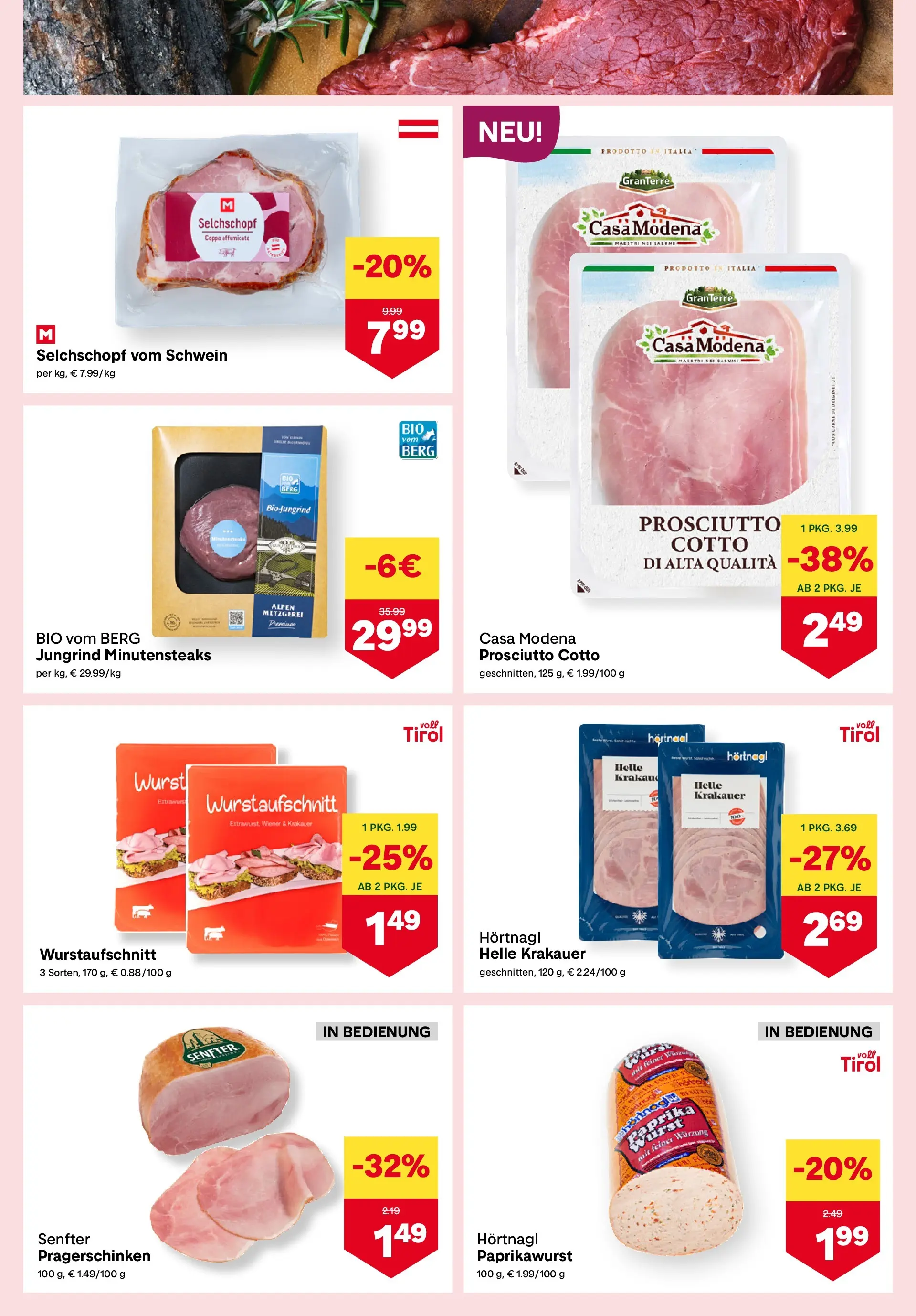 MPREIS St.Gallenkirch von 25.03.2026 - Aktuelle Angebote | Seite: 3 | Produkte: Wurst