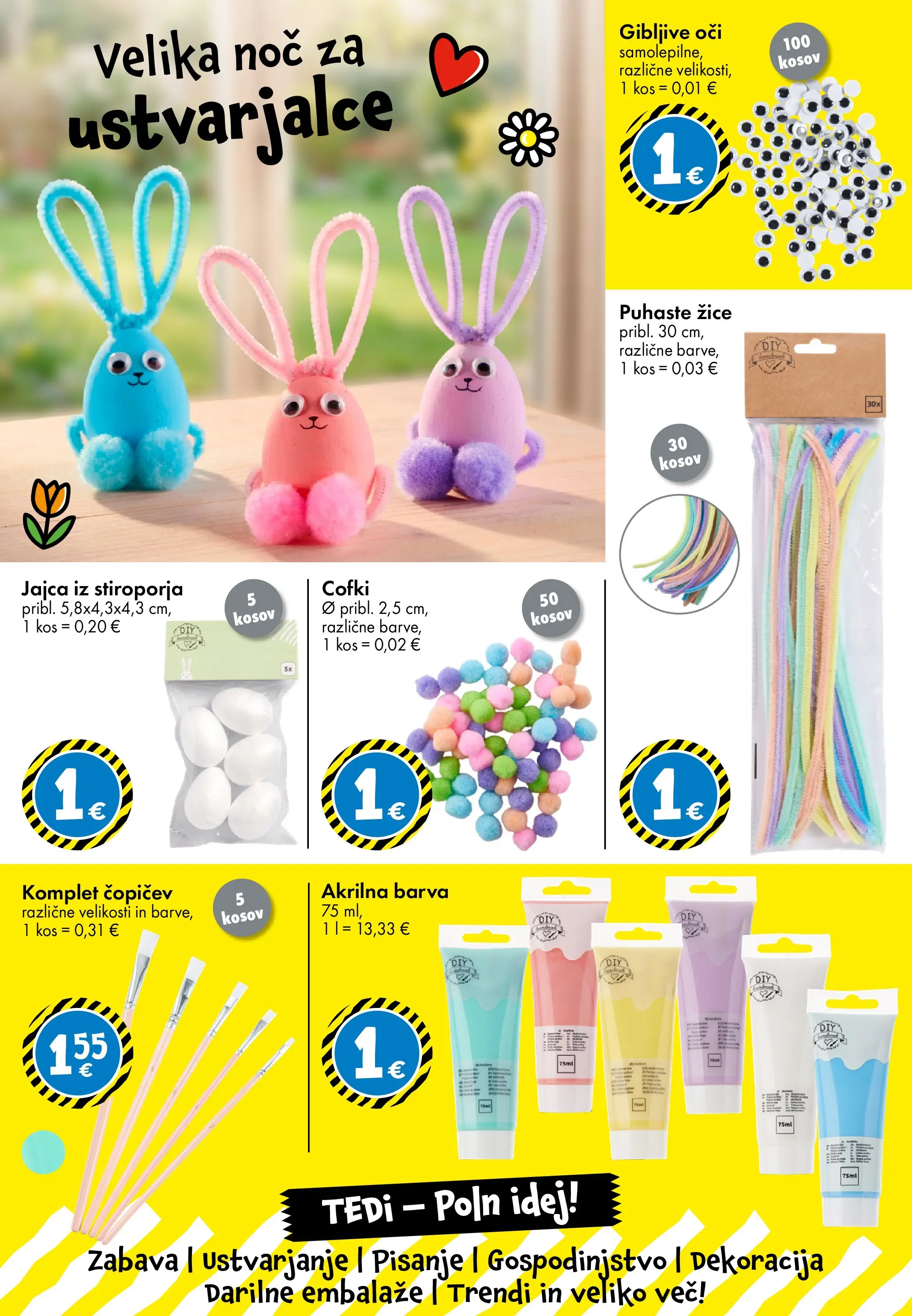TEDi - TEDi - Poln idej veljaven od 18.03.2026 | Stran: 4 | Izdelki: Kos, Jajca, Barva