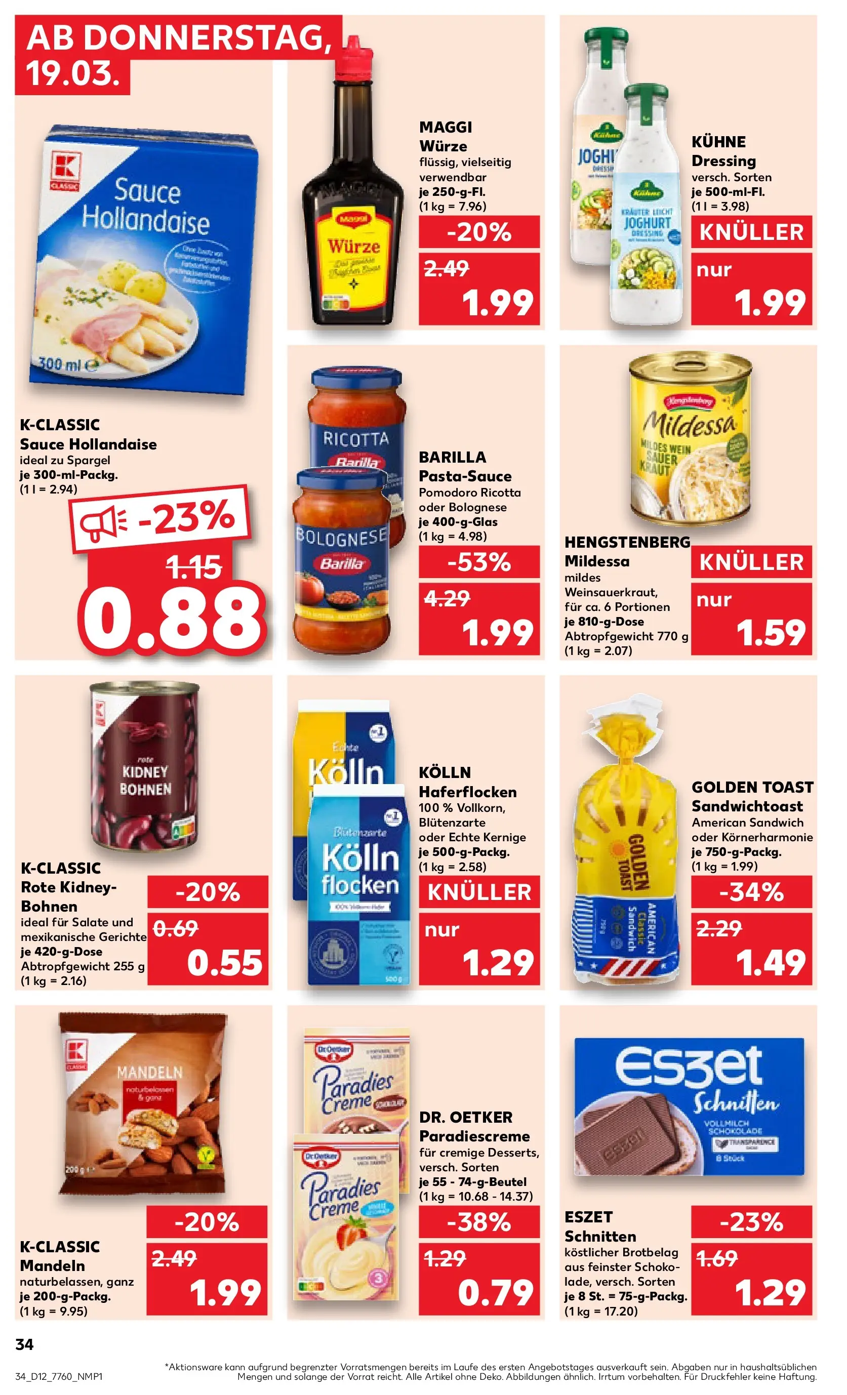 Prospekt Kaufland ab 18.03.2026 » Angebote Online zum Blättern | Seite: 34