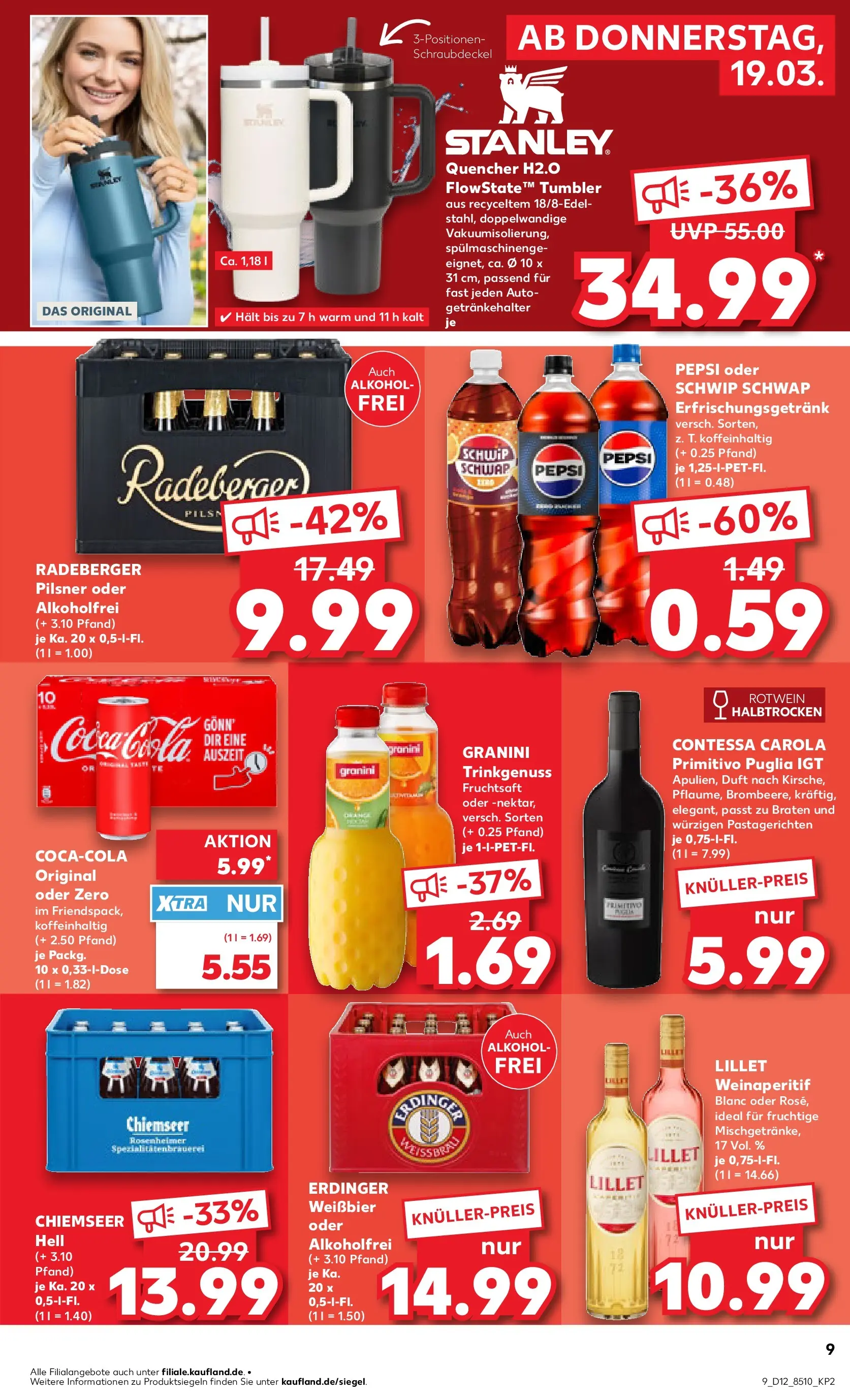 Prospekt Kaufland ab 18.03.2026 » Angebote Online zum Blättern | Seite: 17 | Produkte: Weißbier, Rotwein, Schwip schwap, Lillet