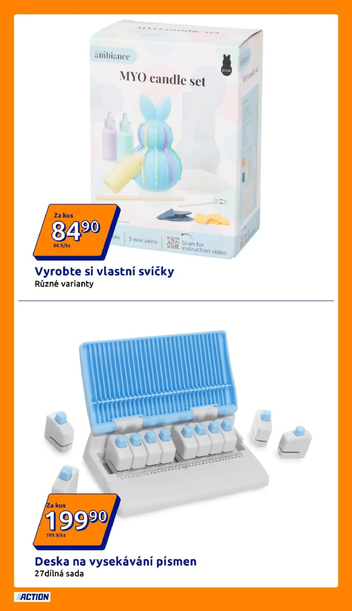 Action leták od 18.03.2026 - Akční leták online | Strana: 8 | Produkty: Video, Svíčky