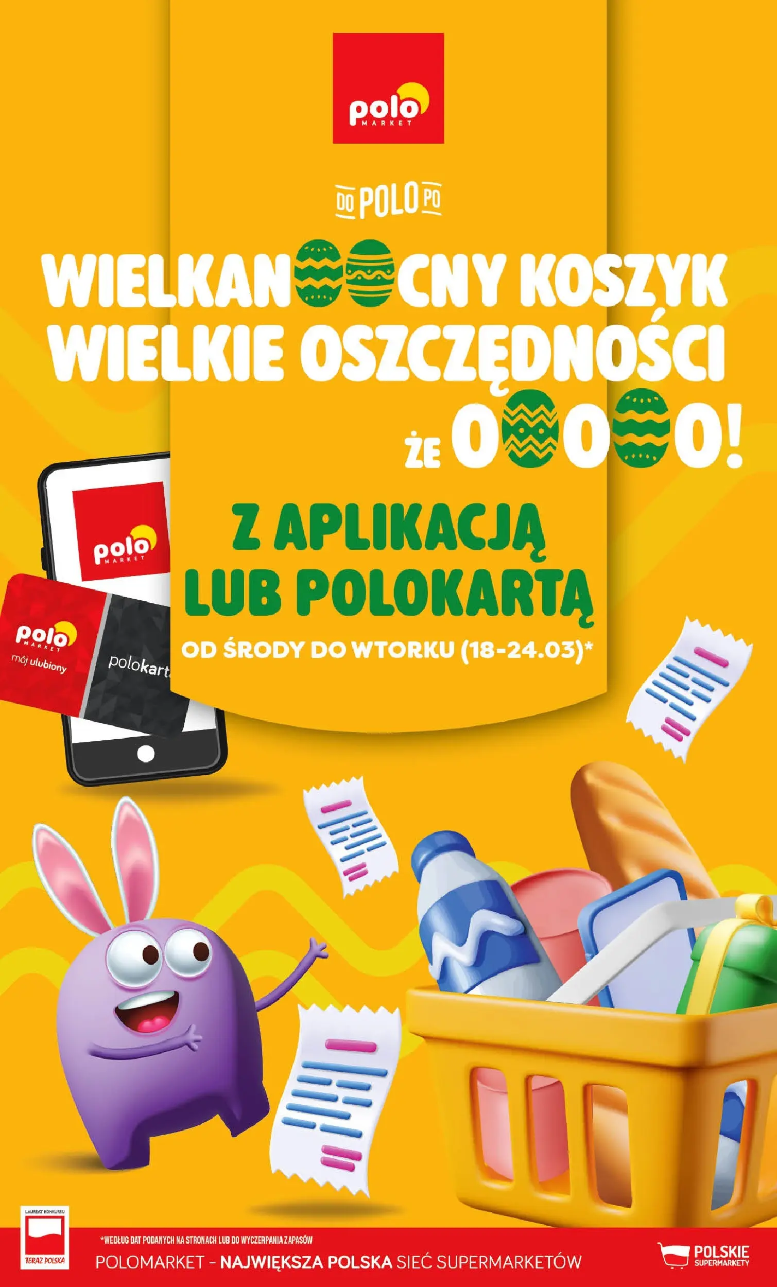 Nowa POLOmarket gazetka od jutra 18.03.2026 | Strona: 1