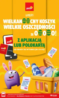 Pogląd oferty "POLOmarket gazetka - Wielkanocny koszyk, wielkie oszczędności" - ważna od 18.03.2026