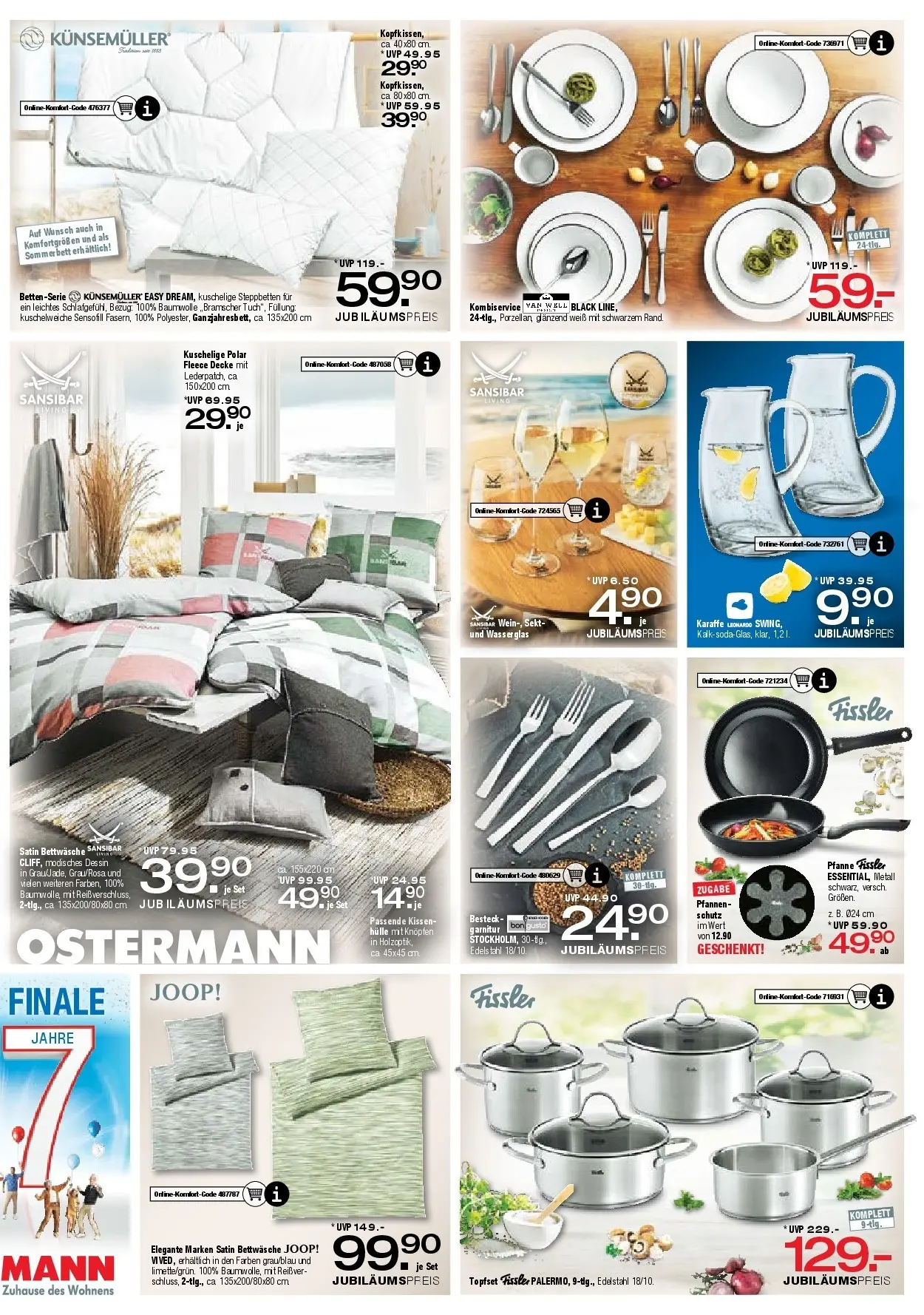 Ostermann - Möbel Ostermann: Neue Möbel wirken Wunder. (ab 20.03.2026) zum Blättern | Seite: 7 | Produkte: Hülle, Bett, Decke, Wasser