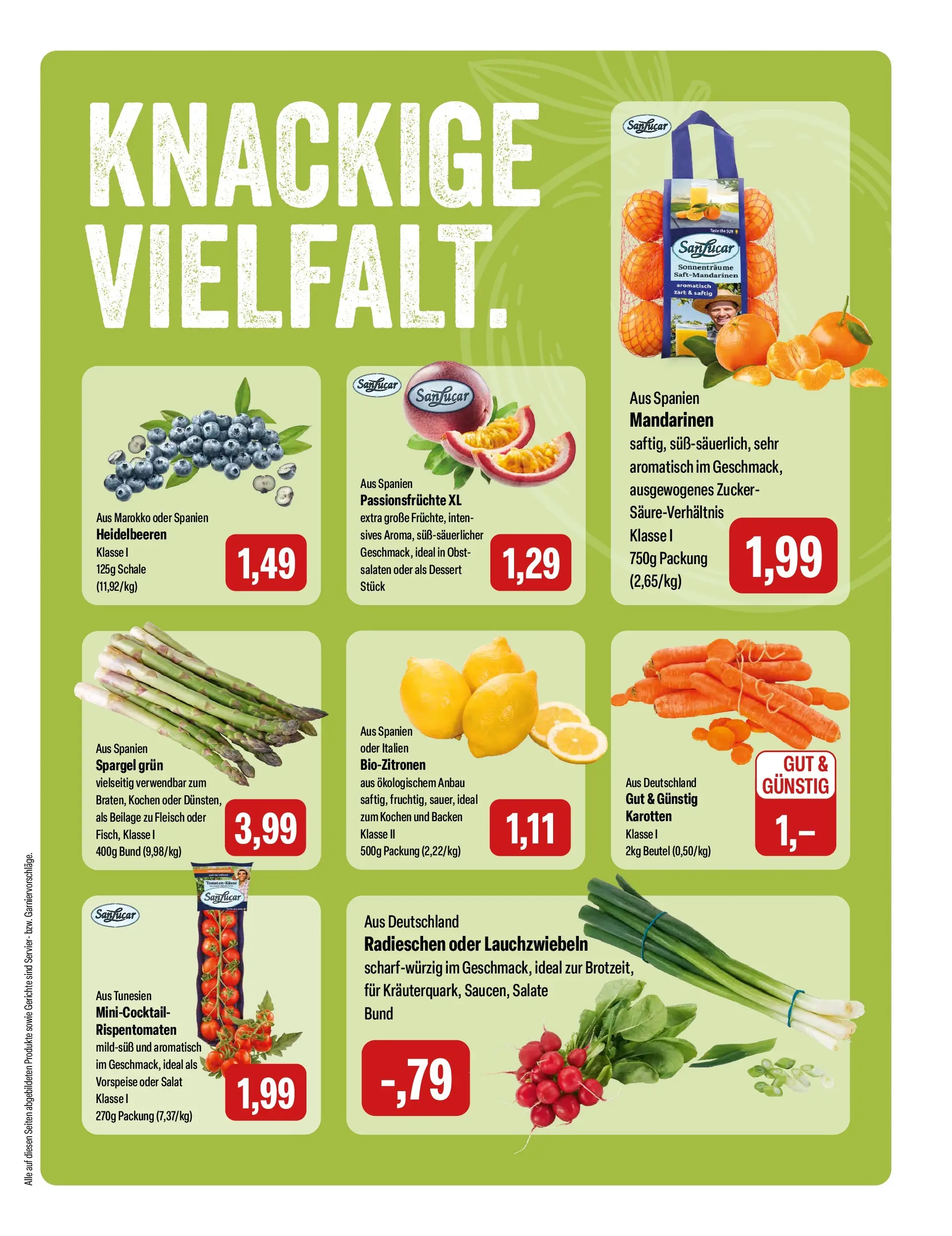 Feneberg Aktuelle Angebote (ab 26.03.2026) zum Blättern | Seite: 5 | Produkte: Mandarinen, Obst, Zucker, Salat