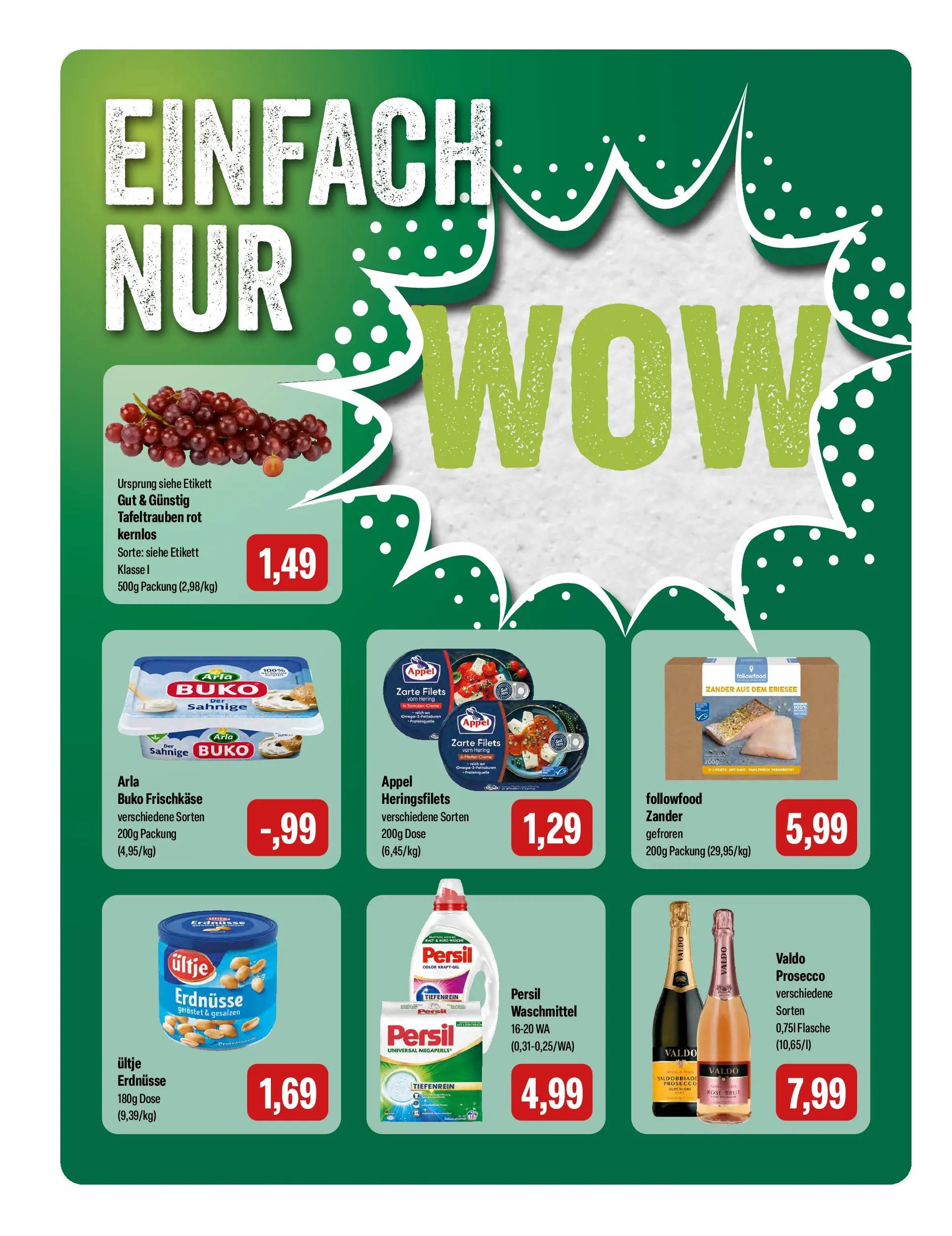 Feneberg Aktuelle Angebote (ab 26.03.2026) zum Blättern | Seite: 8 | Produkte: Erdnüsse, Prosecco, Waschmittel, Persil