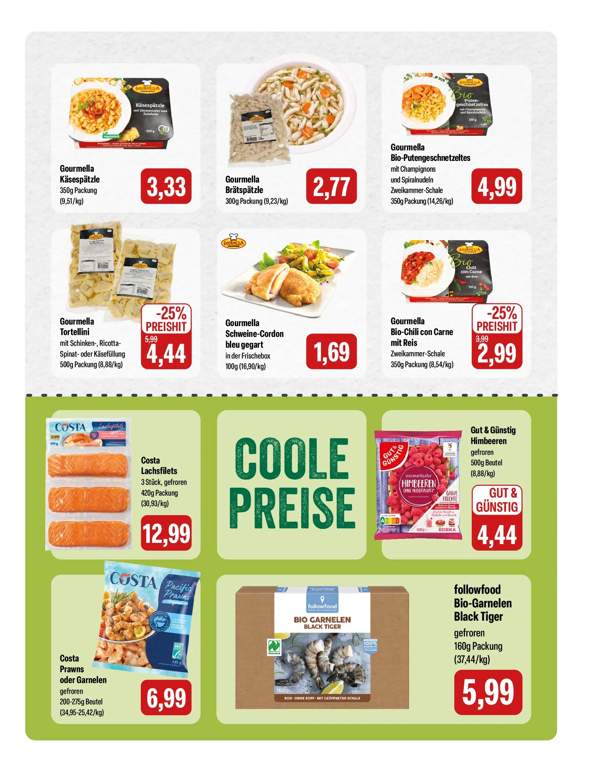 Feneberg Aktuelle Angebote (ab 26.03.2026) zum Blättern | Seite: 13 | Produkte: Garnelen, Champignons, Zwiebeln, Reis