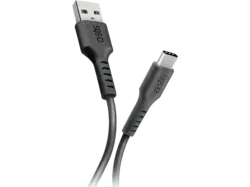 SBS 01692 Daten- und Ladekabel, USB-A-auf-USB-C , 1m, Schwarz