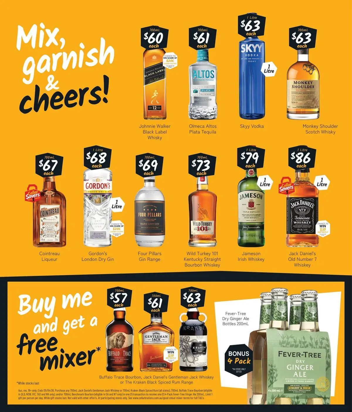 Deals - Easter drops that always hit the spot! - 22/03/2026 > weekly / monthly specials | Page: 6 | Products: Bourbon, Gin, Vodka, Rum