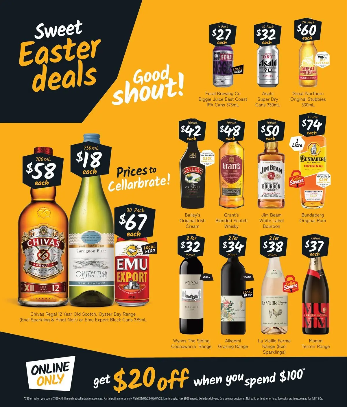 Deals - Easter drops that always hit the spot! - 22/03/2026 > weekly / monthly specials | Page: 2 | Products: Juice, Whiskey, Rum, Scotch