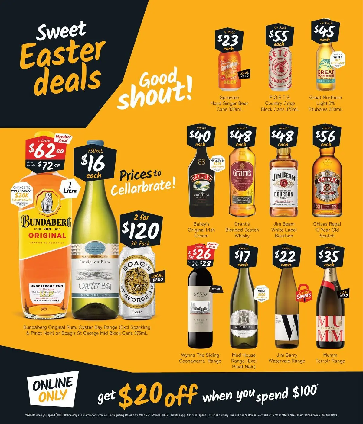 Deals - Easter drops that always hit the spot! - 22/03/2026 > weekly / monthly specials | Page: 2 | Products: Light, Beer, Bourbon, Whiskey